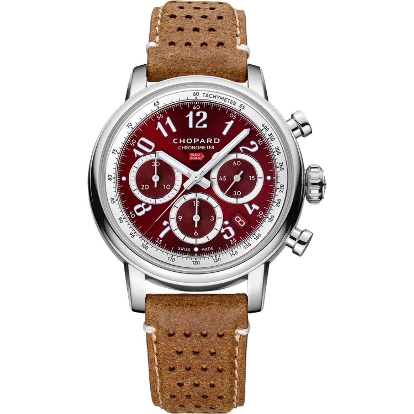 Chopard Mille Miglia 168619-3003 (2025) - Rood wijzerplaat 41mm Staal (1/1)