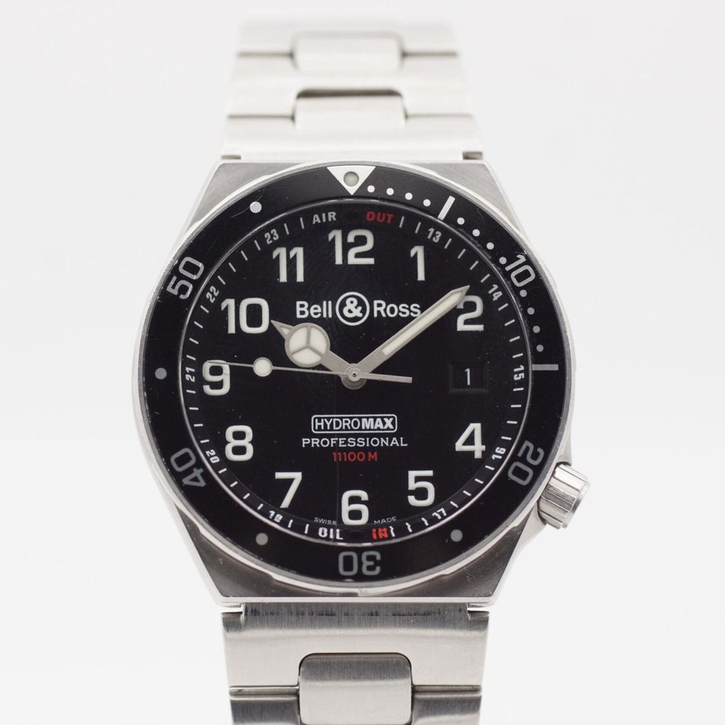 Bell & Ross Unknown HYDROMAX-S-B (2003) - Zwart wijzerplaat 40mm Staal (2/8)