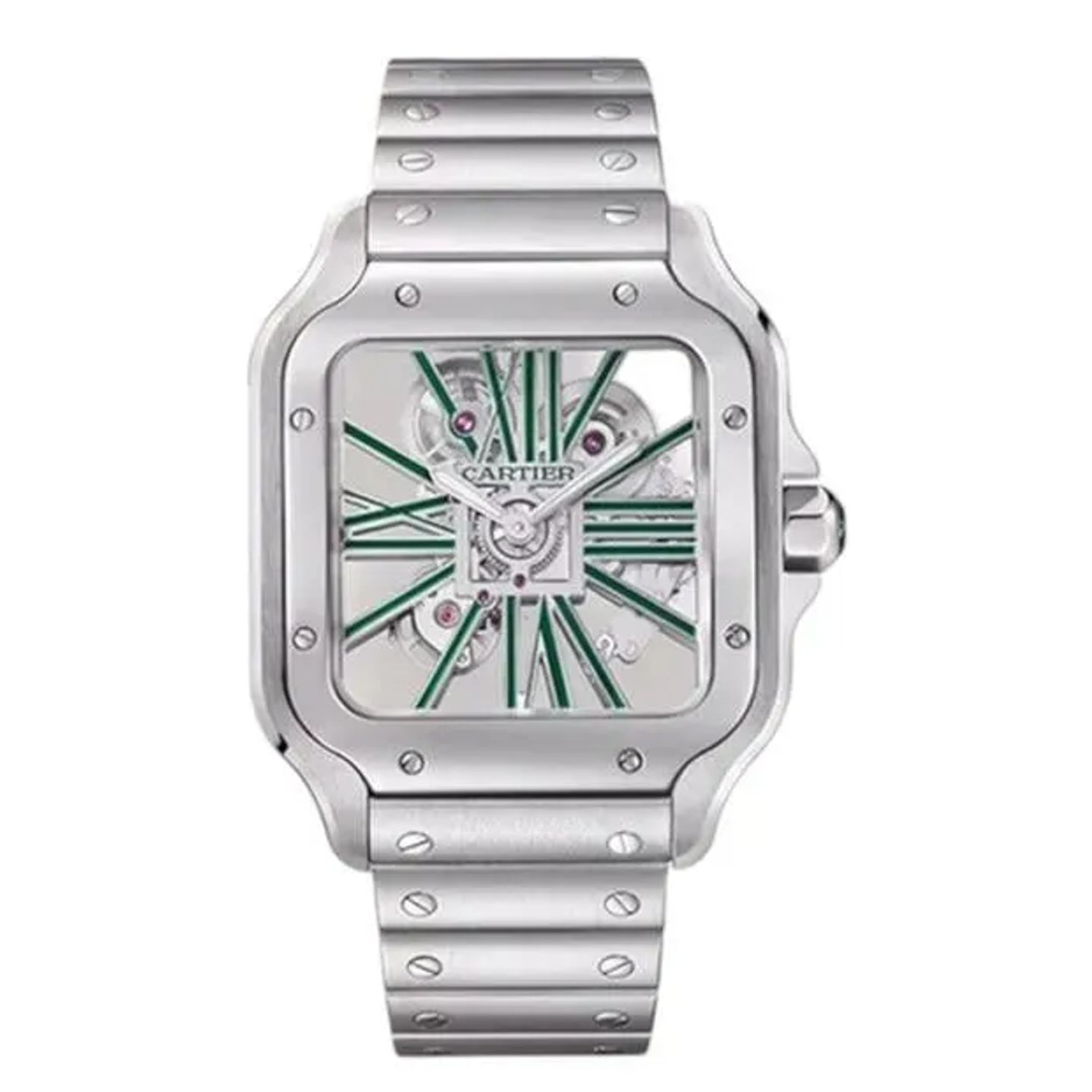 Cartier Santos WHSA0027 (2025) - Transparant wijzerplaat 48mm Staal (1/6)