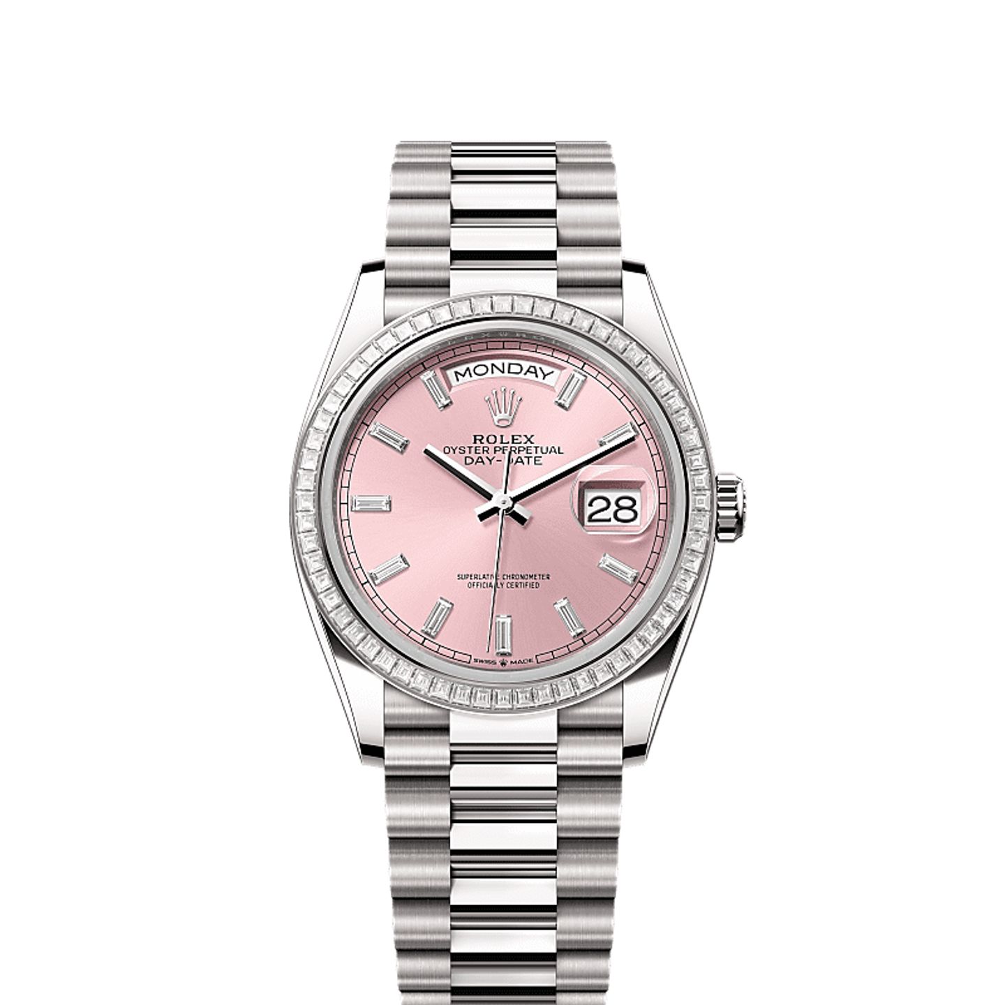 Rolex Day-Date 36 128399TBR (2025) - Pink dial 36 mm White Gold case (1/1)