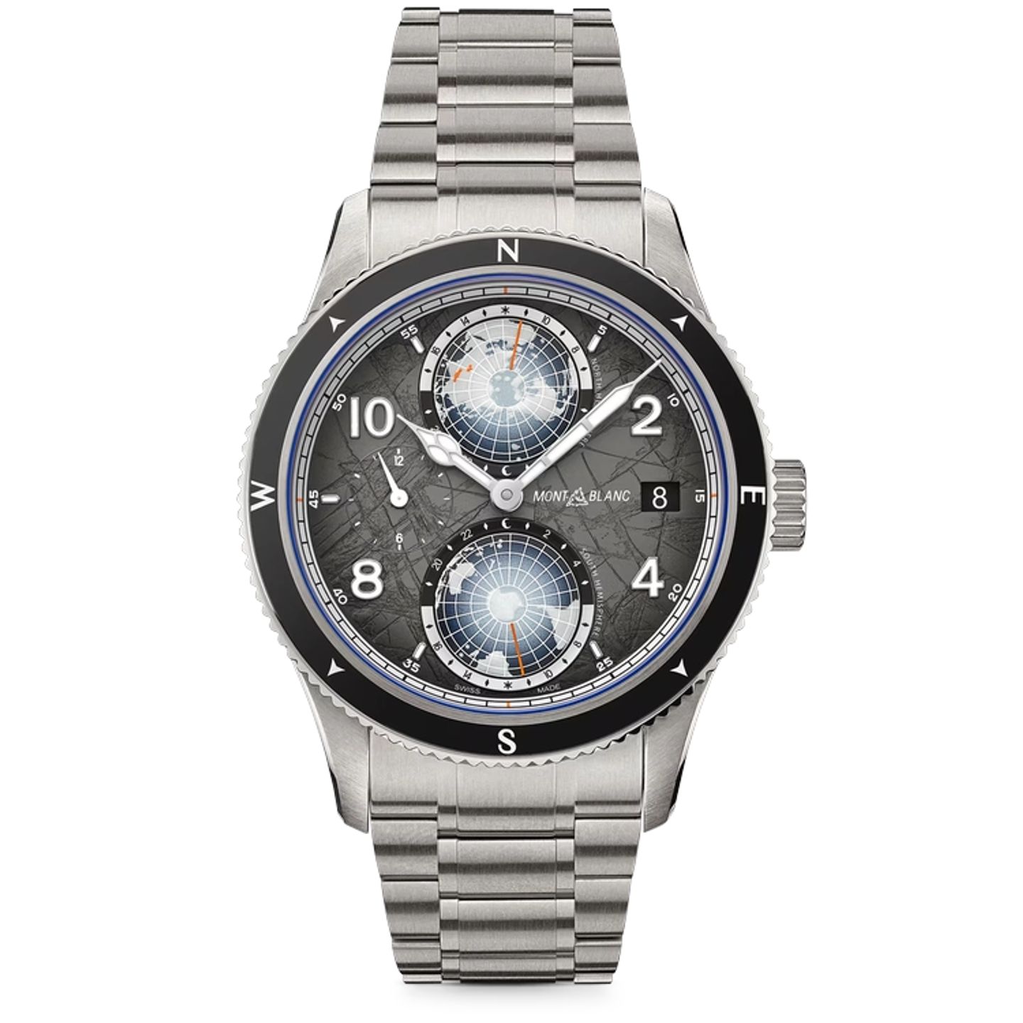 Montblanc 1858 130982 (2026) - Grey dial 42 mm Titanium case (1/1)