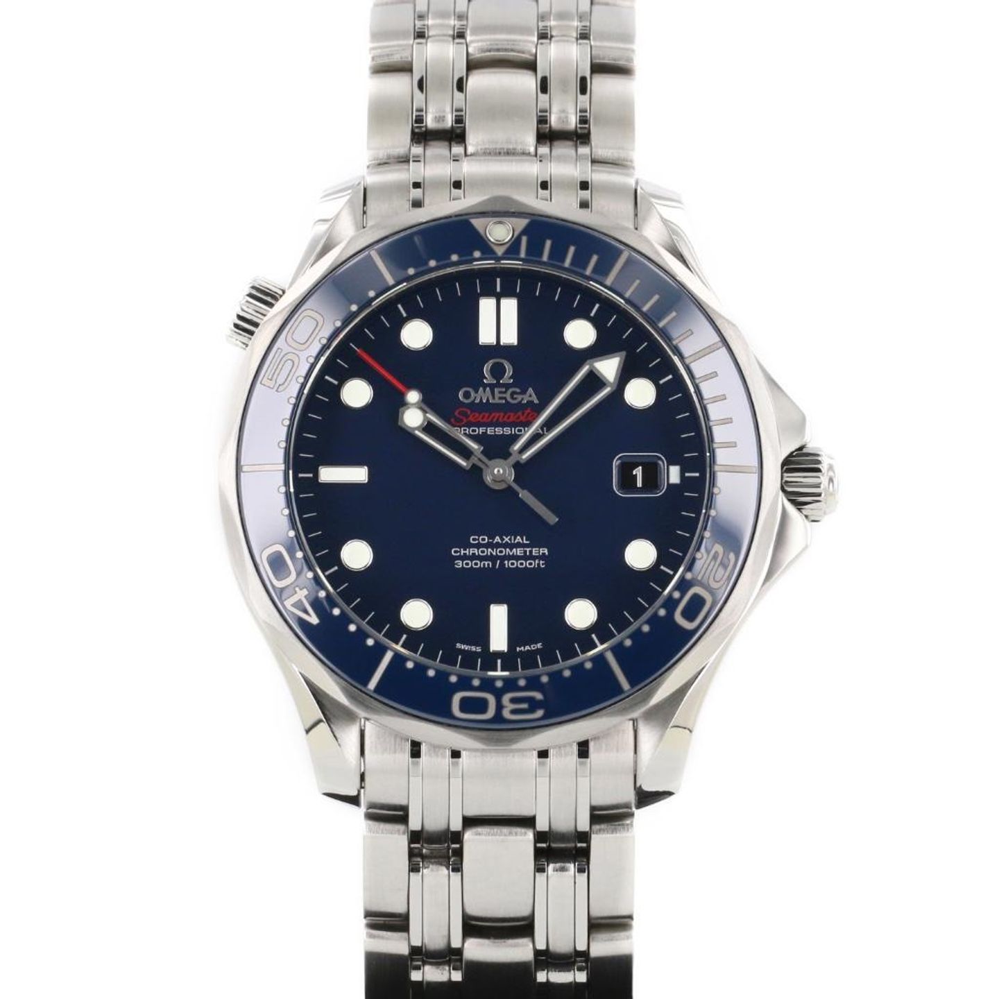 Omega Seamaster Diver 300 M 212.30.41.20.03.001Complete service 2023. (2017) - Blue dial 41 mm Steel case (1/4)