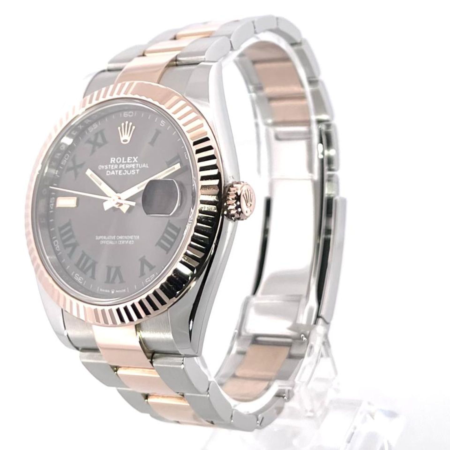 Rolex Datejust 41 126331 (2019) - Grey dial 41 mm Gold/Steel case (3/8)