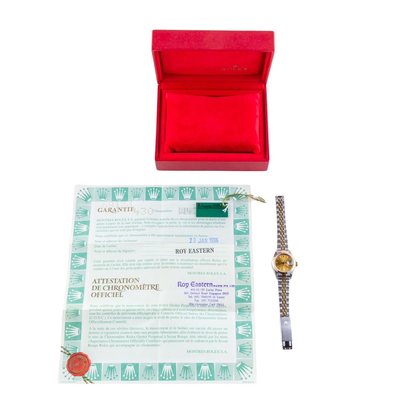 Rolex Lady-Datejust 69173 (1995) - 26mm Goud/Staal (8/8)