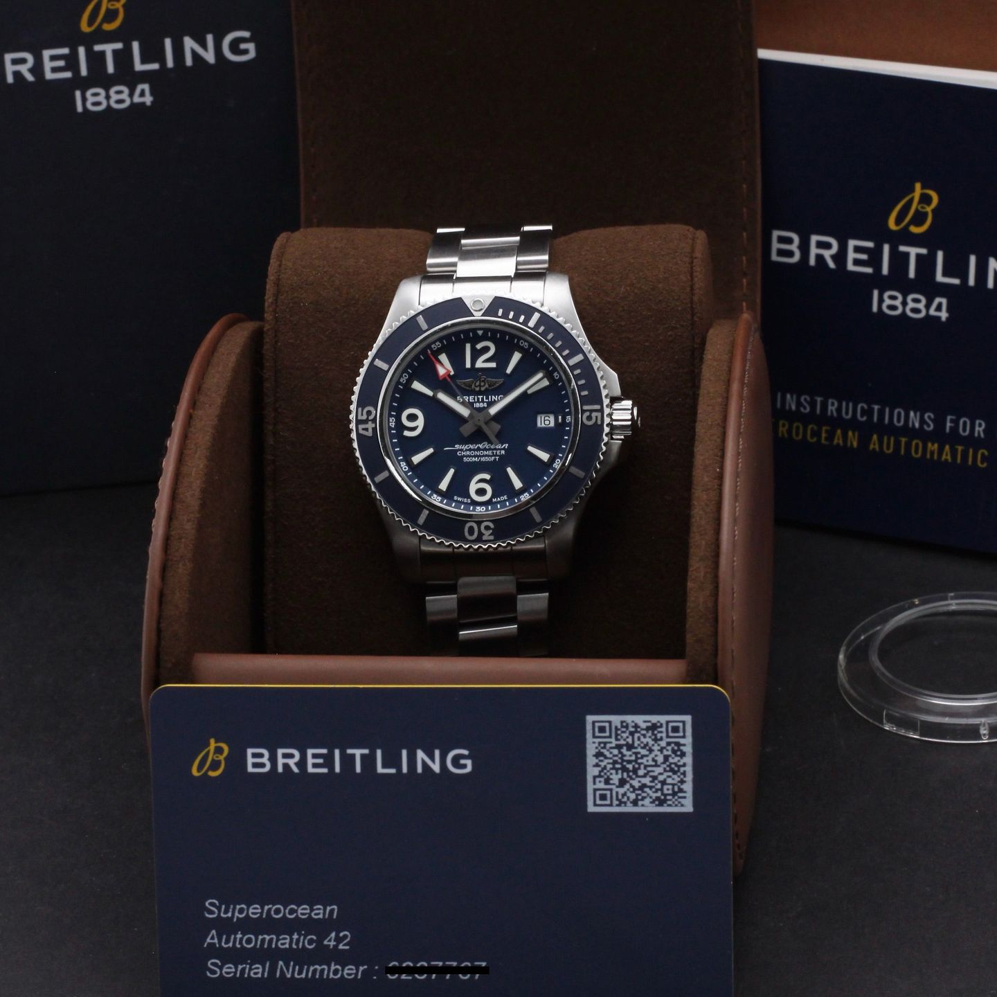Breitling Superocean 42 A17366 (2017) - Black dial 42 mm Steel case (3/8)