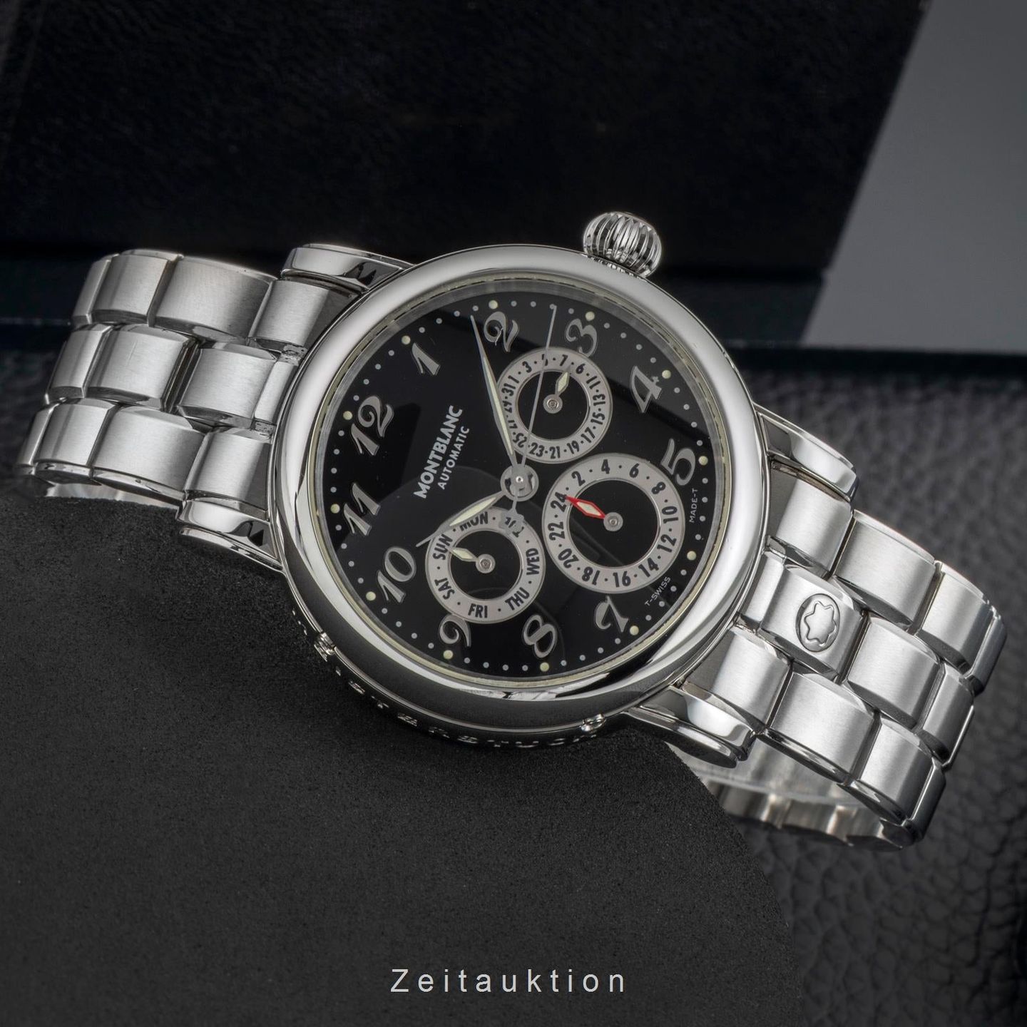 Montblanc Sport 7018 (2005) - Zwart wijzerplaat 38mm Staal (2/8)