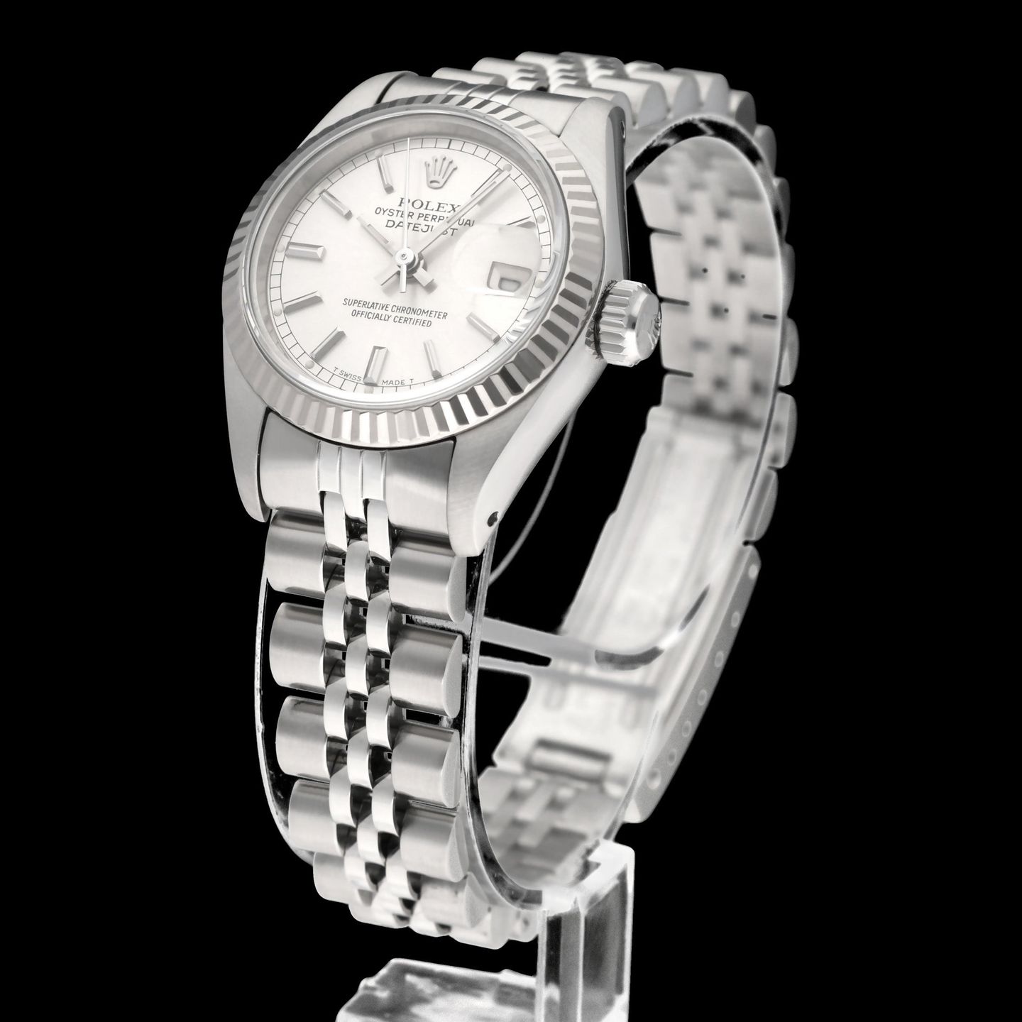 Rolex Lady-Datejust 69174 (1989) - Zilver wijzerplaat 26mm Staal (5/8)