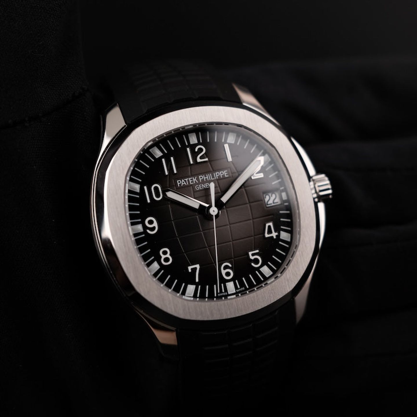 Patek Philippe Aquanaut 5167A-001 (2021) - Zwart wijzerplaat 41mm Staal (3/8)