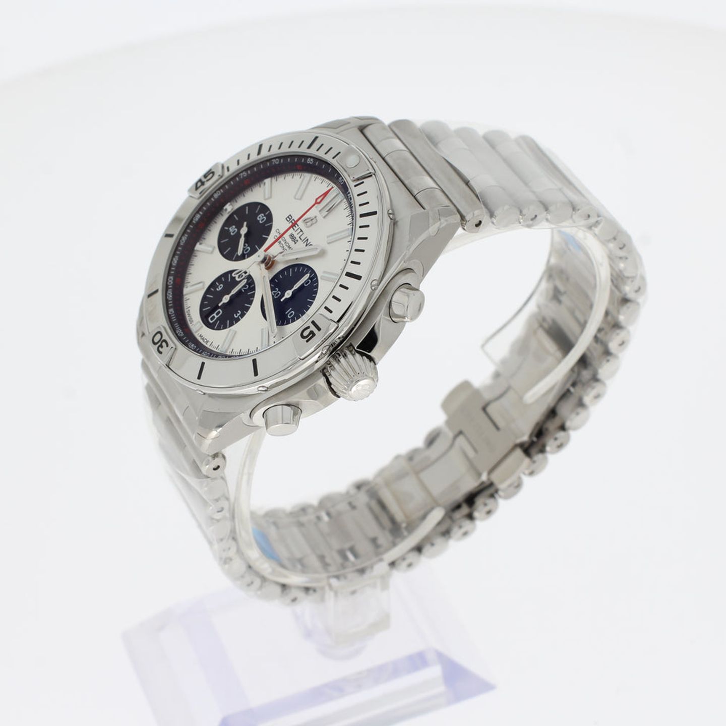 Breitling Chronomat 42 AB0134101G1A1 (2024) - Zilver wijzerplaat 42mm Staal (3/4)