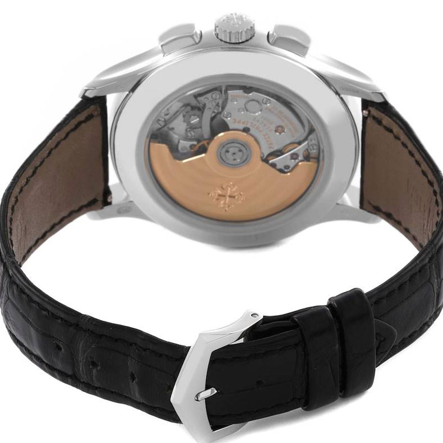 Patek Philippe Annual Calendar Chronograph 5905P-010 (Unknown (random serial)) - Black dial 42 mm Platinum case (4/5)
