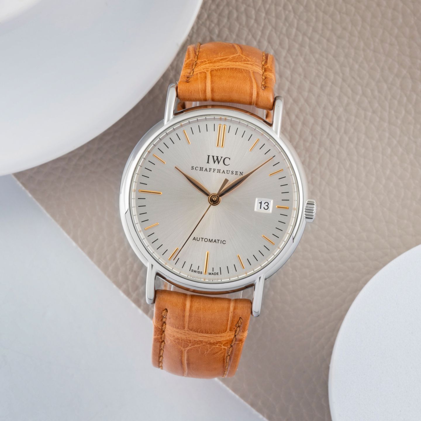 IWC Portofino Automatic IW356303 (2008) - Silver dial 39 mm Steel case (1/8)