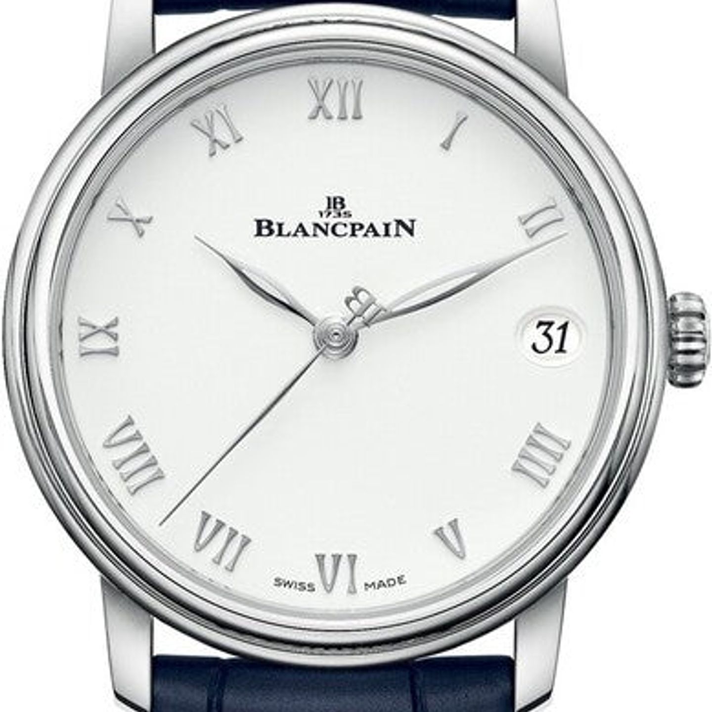 Blancpain Villeret 6127-1127-55B (2026) - Wit wijzerplaat 34mm Staal (1/1)