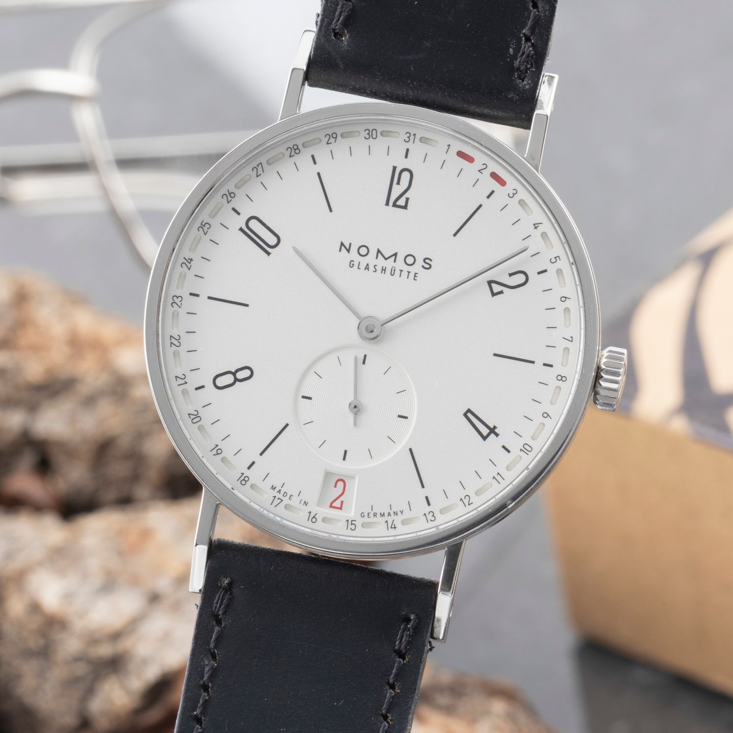 NOMOS Tangente 135 (Unknown (random serial)) - White dial 38 mm Steel case (3/8)