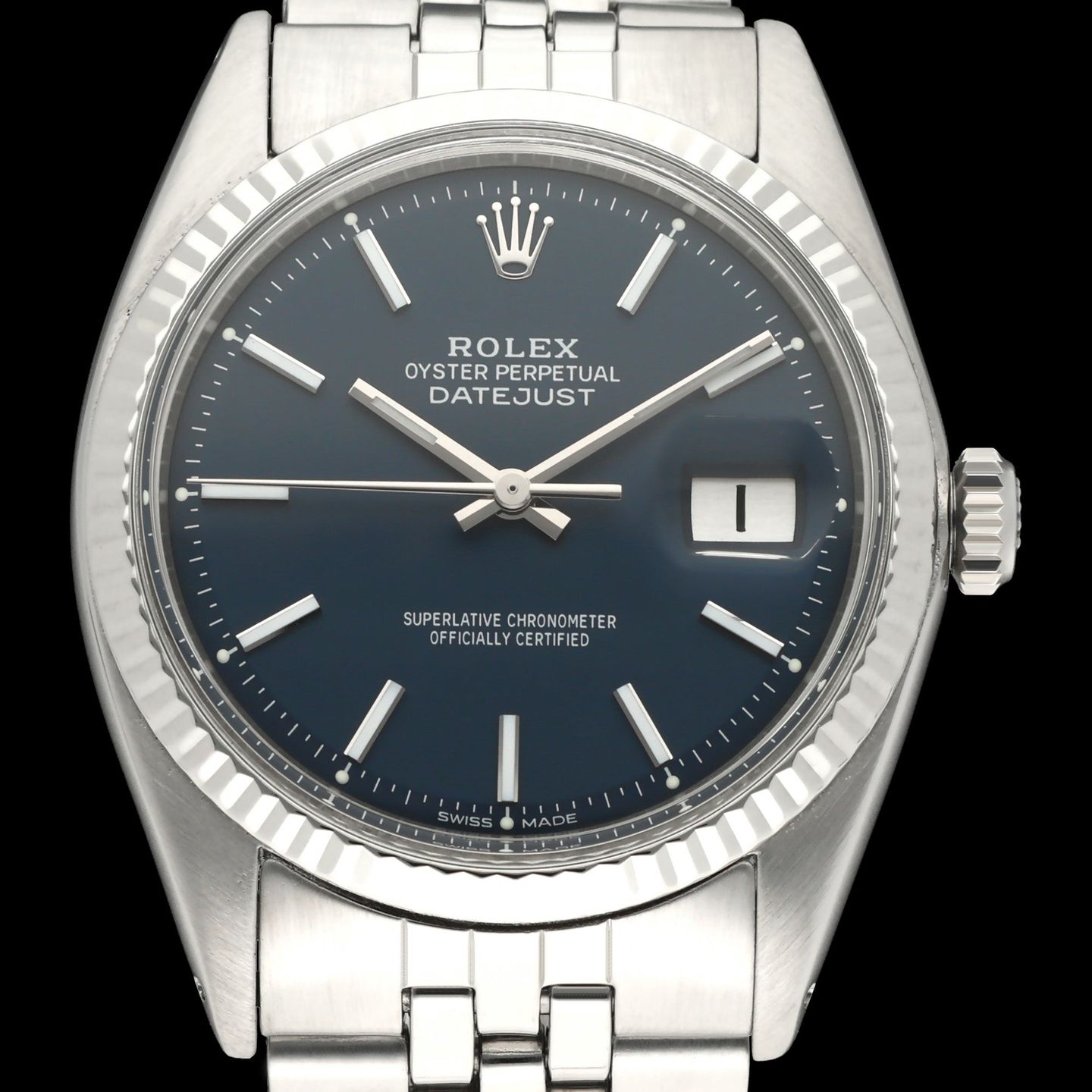 Rolex Datejust 1601 (1973) - 36mm Staal (1/8)