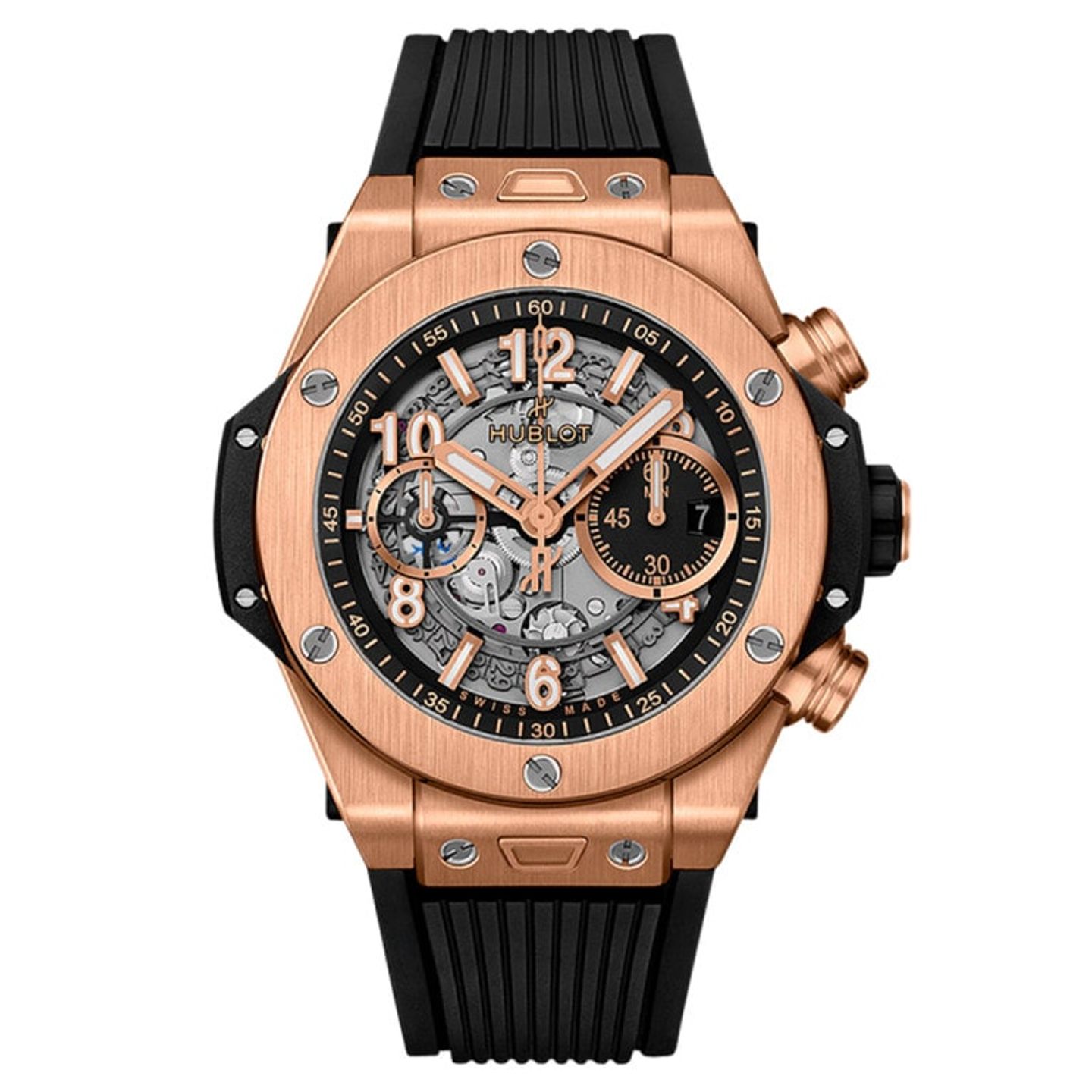 Hublot Big Bang Unico 421.OX.1180.RX (2025) - Transparent dial 44 mm Rose Gold case (1/1)