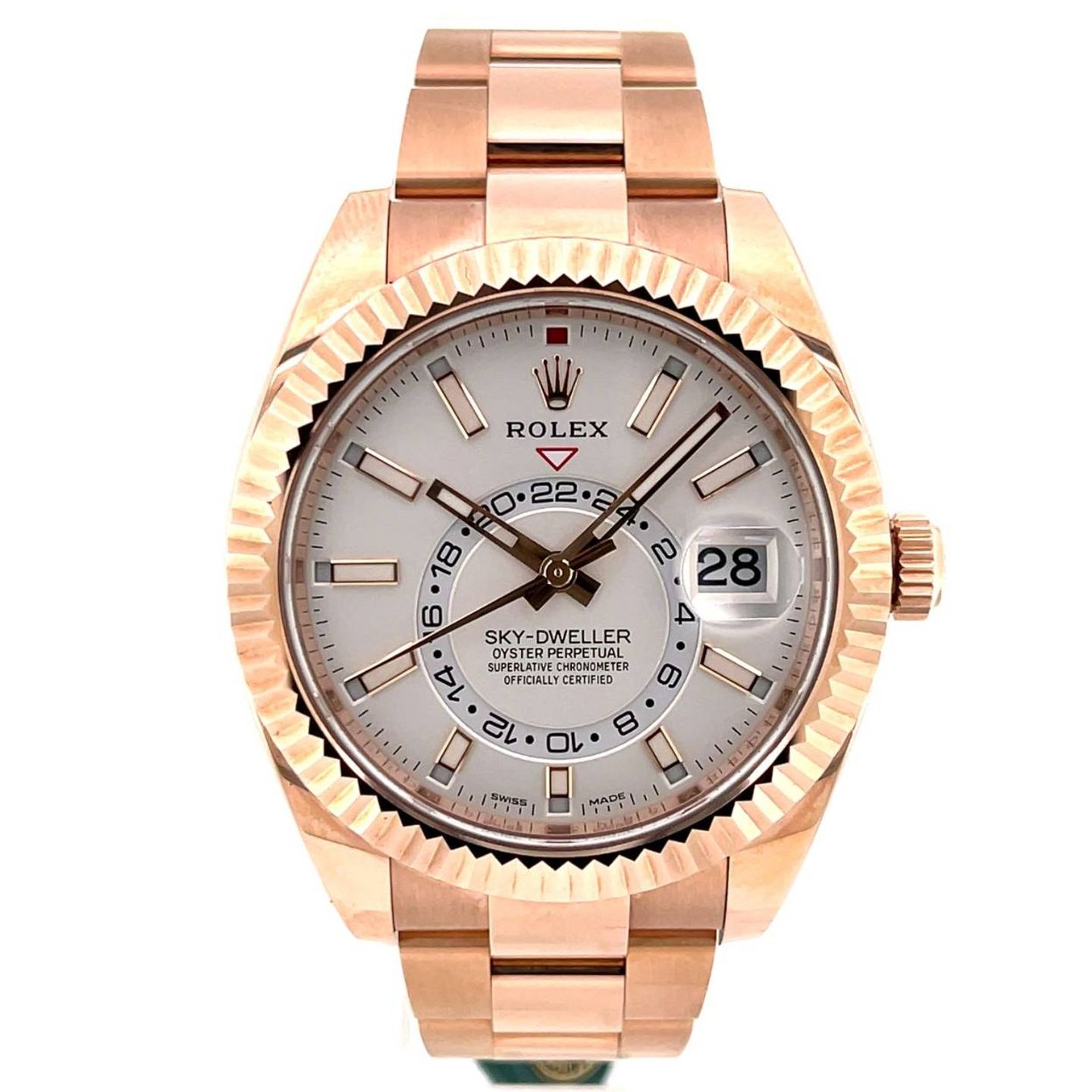 Rolex Sky-Dweller 326935 (2021) - Zilver wijzerplaat 42mm Roségoud (1/5)