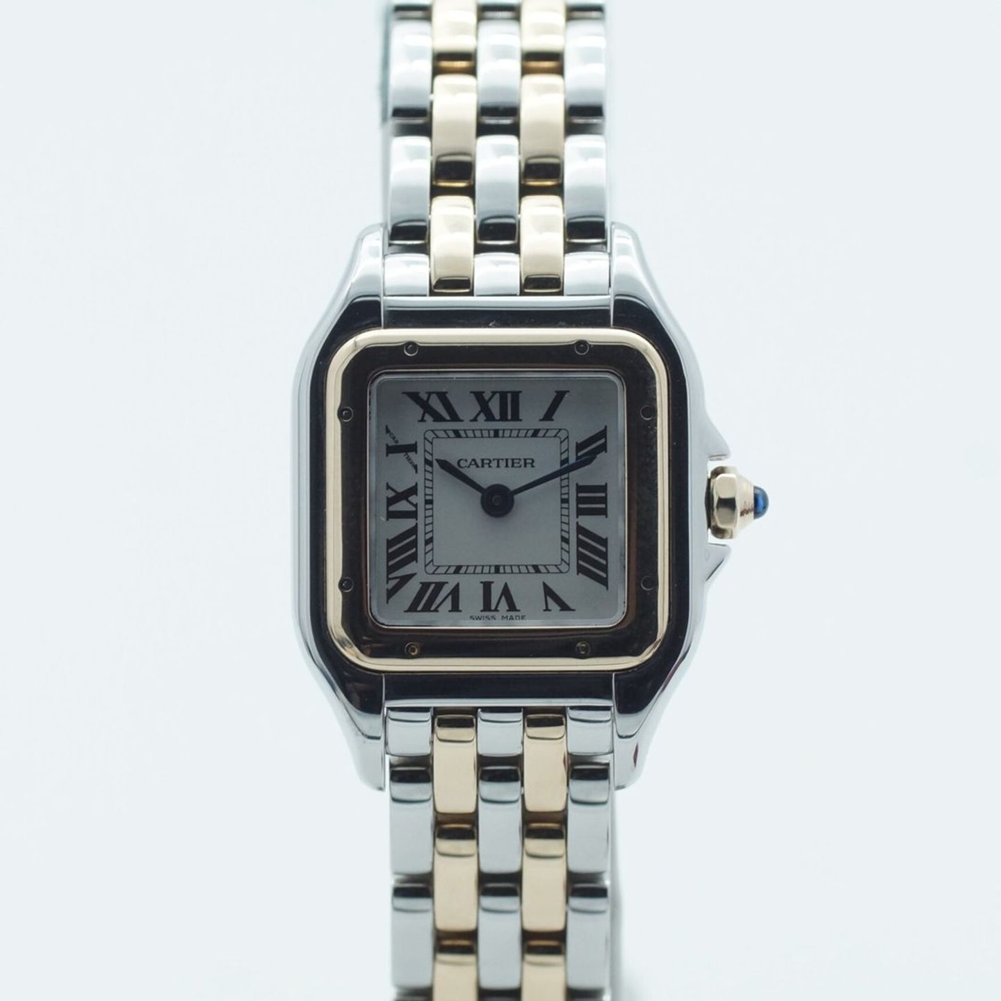 Cartier Panthère W2PN0006 (2021) - White dial 30 mm Gold/Steel case (3/8)