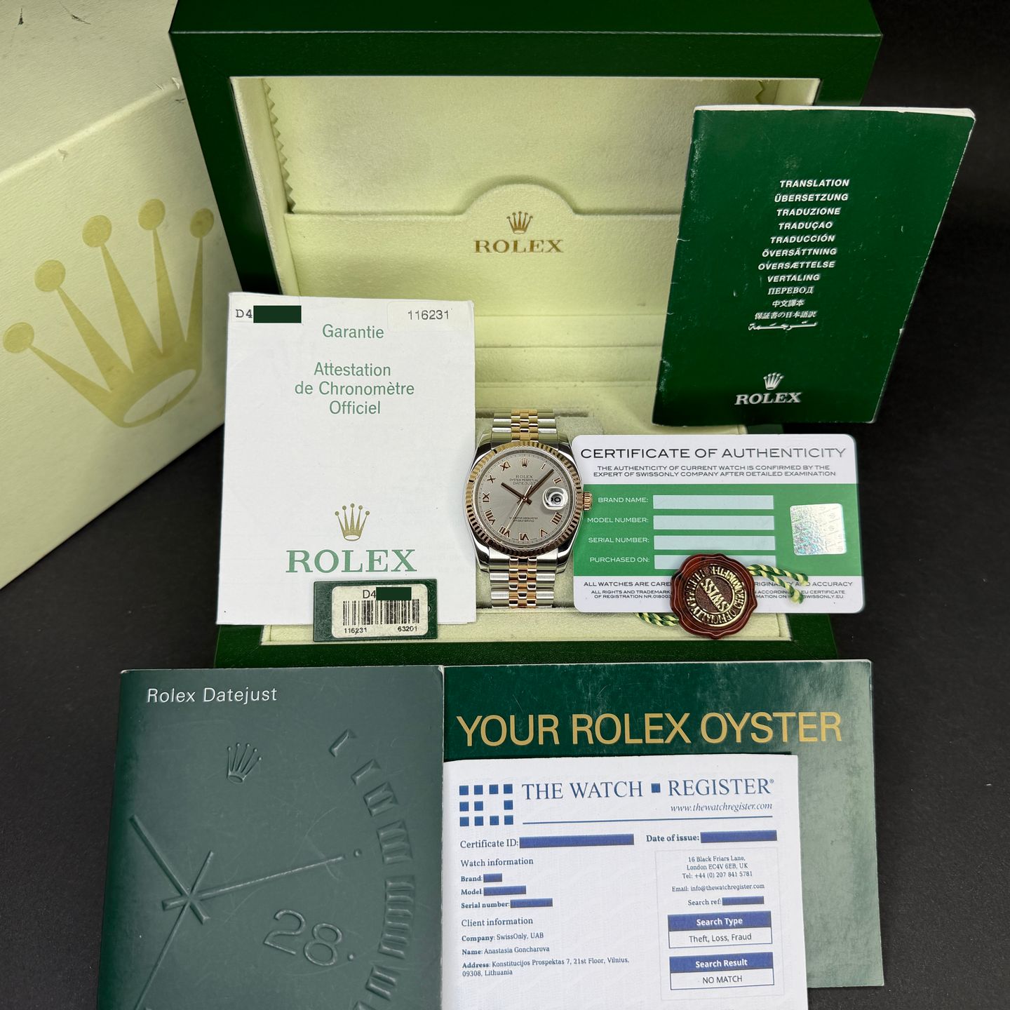 Rolex Datejust 36 116231 (2006) - 36mm Goud/Staal (3/8)