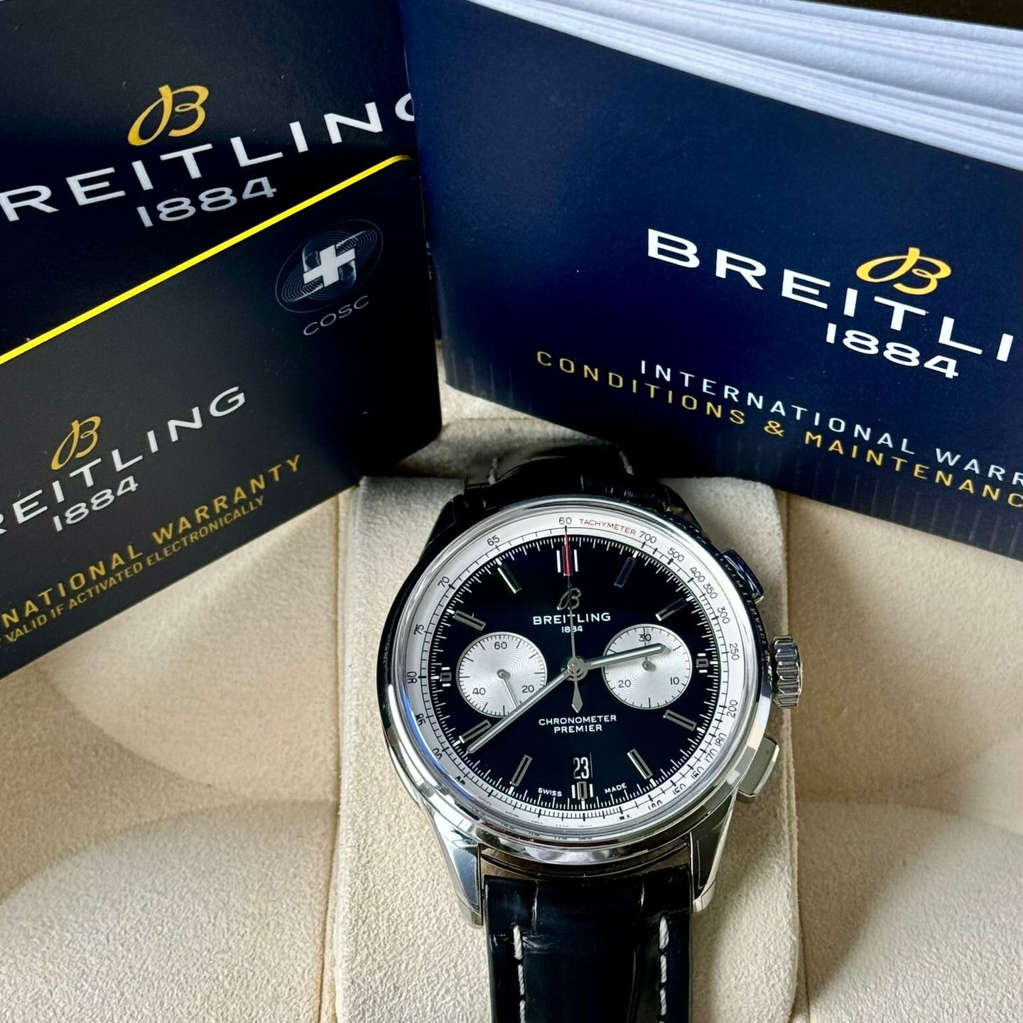 Breitling Premier AB0118371B1P1 (2024) - Black dial 42 mm Steel case (7/7)