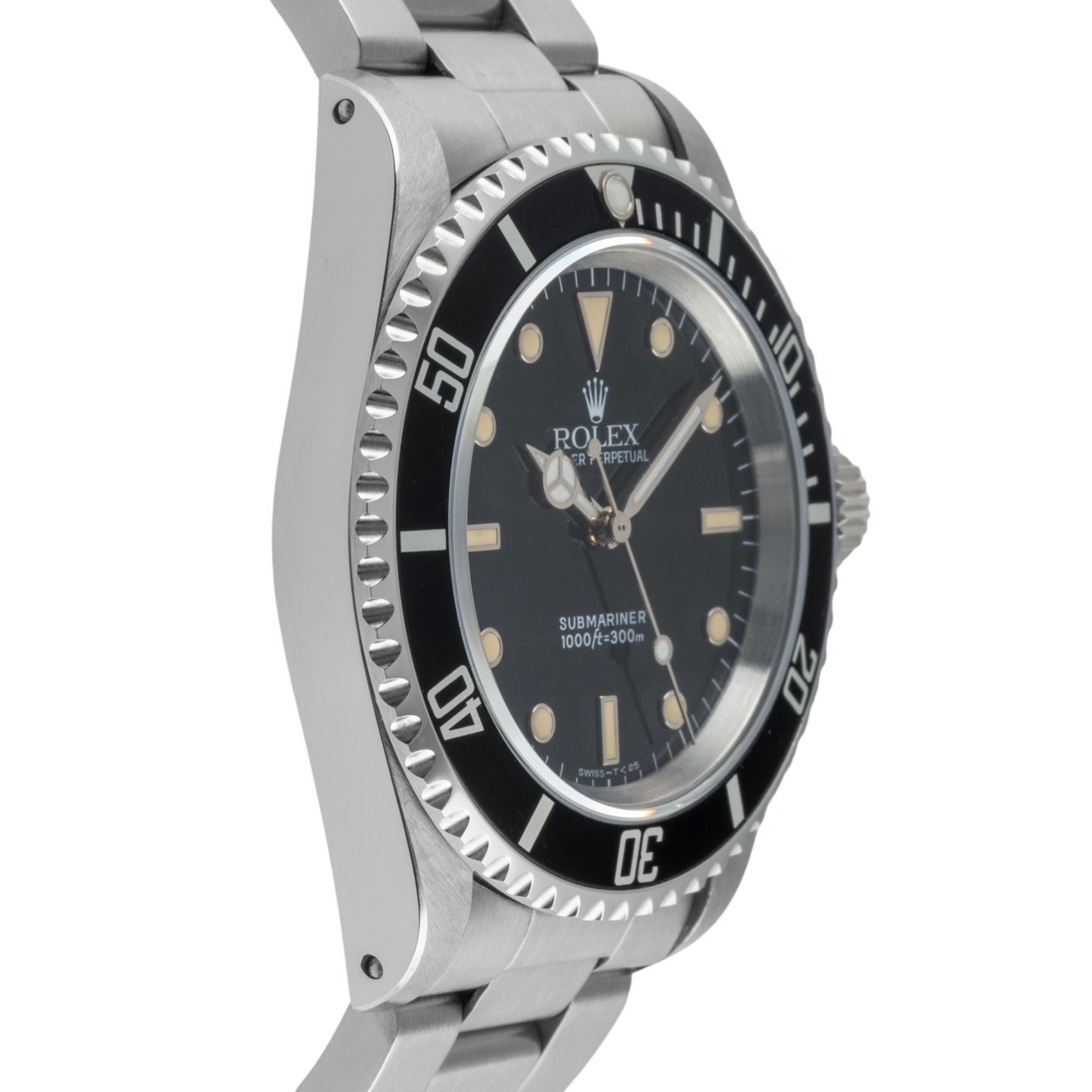 Rolex Submariner No Date 14060 (1990) - Black dial 40 mm Steel case (7/8)