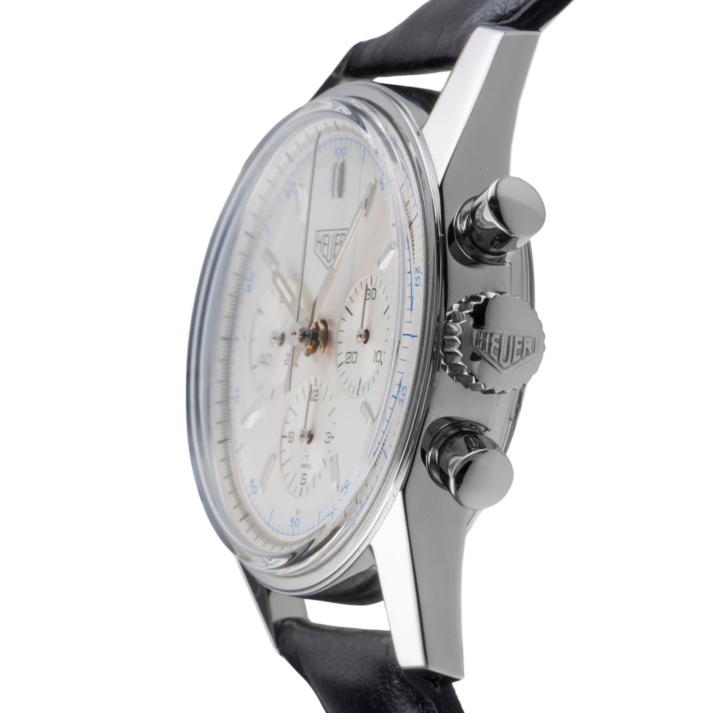 TAG Heuer Carrera Calibre HEUER 01 CAR201AA.BA0714 (Unknown (random serial)) - White dial 43 mm Steel case (6/8)