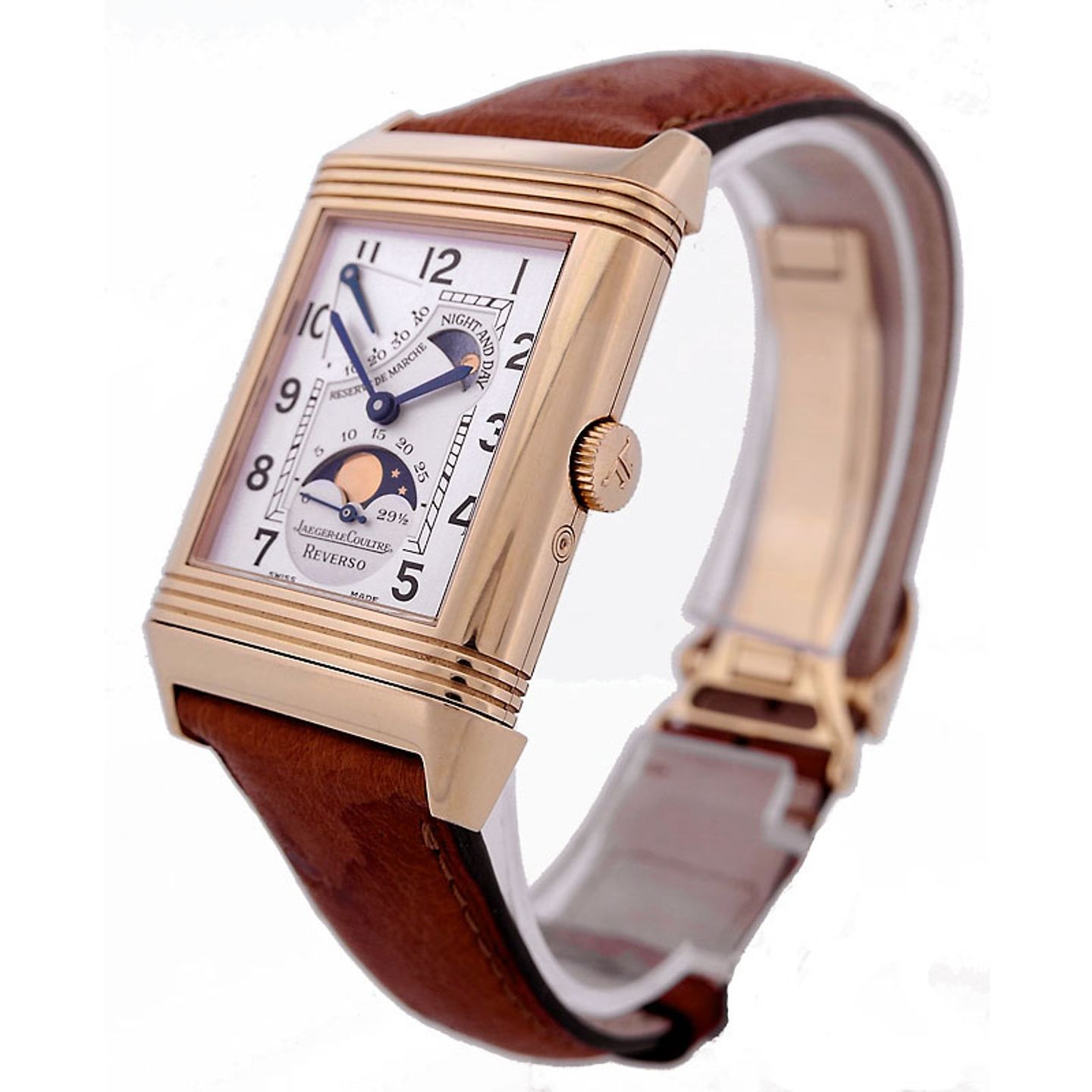 Jaeger-LeCoultre Grande Reverso 275.24.20 (2005) - Silver dial 26 mm Red Gold case (2/6)