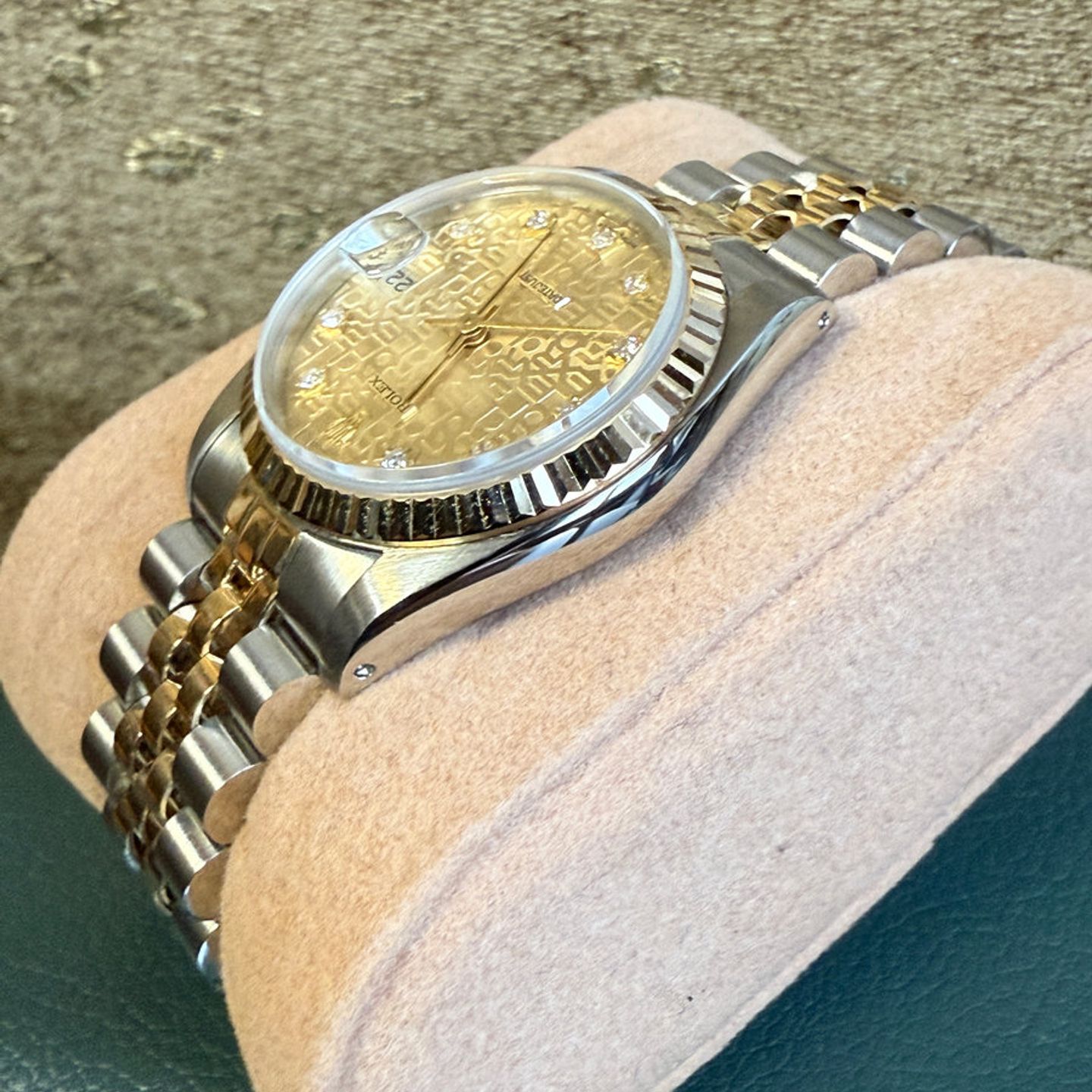 Rolex Datejust 31 68273 (1988) - Champagne wijzerplaat 31mm Goud/Staal (5/8)