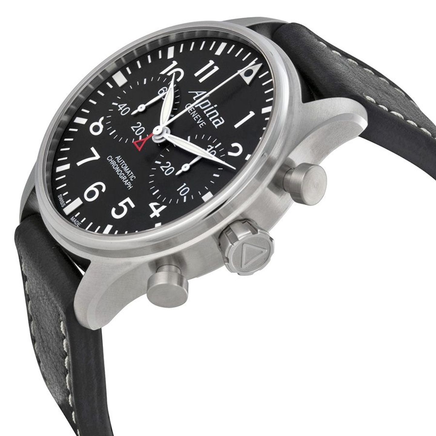 Alpina Startimer Pilot AL-860B4S6 (2024) - Zwart wijzerplaat 44mm Staal (2/4)