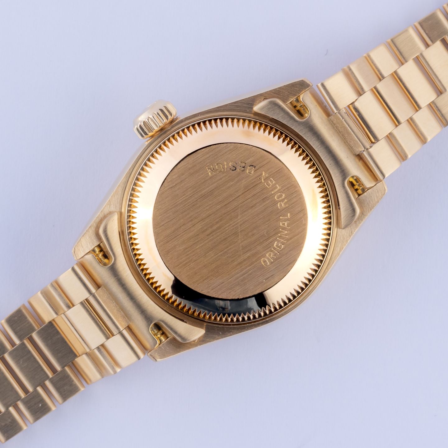 Rolex Lady-Datejust 69178 (1987) - Champagne dial 26 mm Yellow Gold case (4/8)