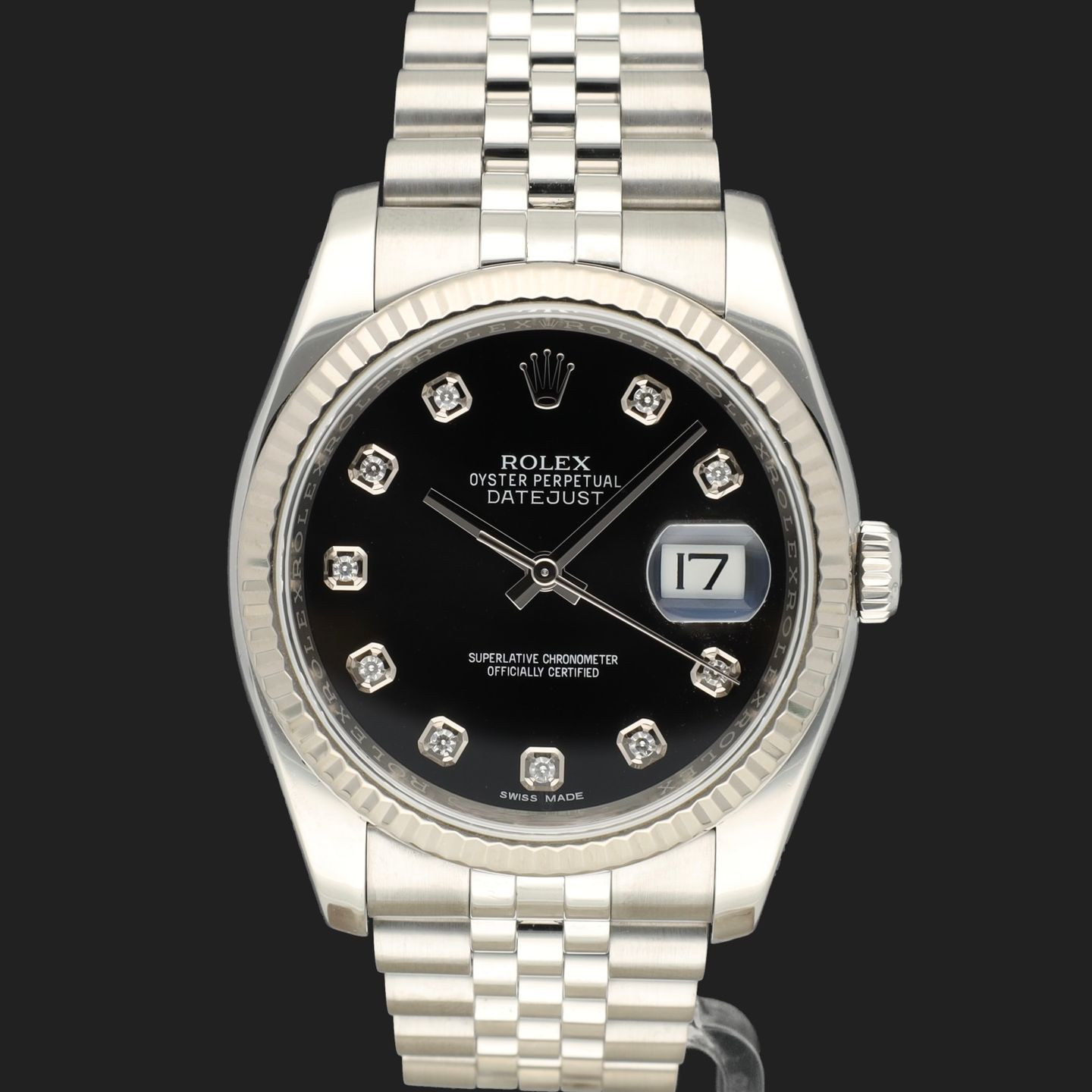 Rolex Datejust 36 116234 (2018) - Black dial 36 mm Steel case (3/8)