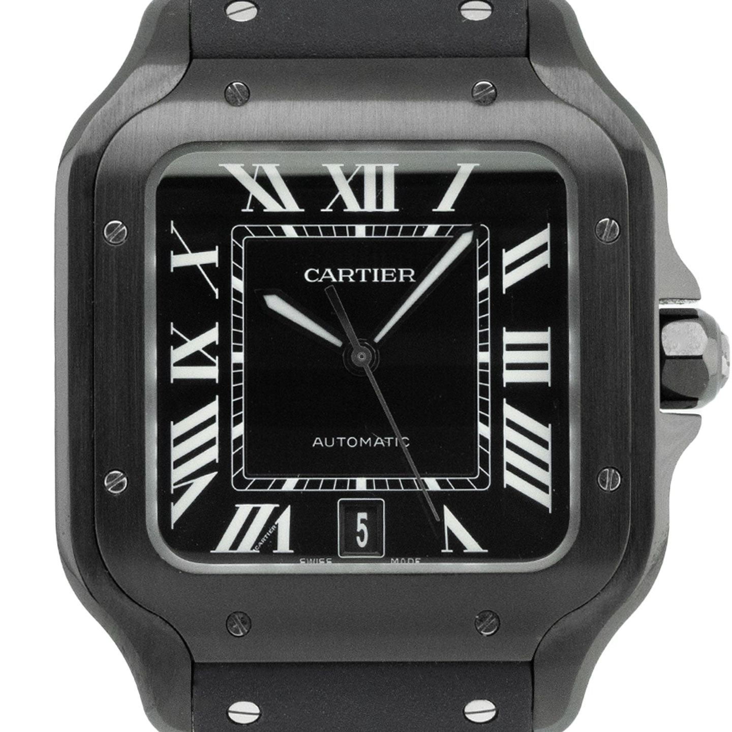 Cartier Santos WSSA0039 (2022) - Black dial 40 mm Steel case (2/5)