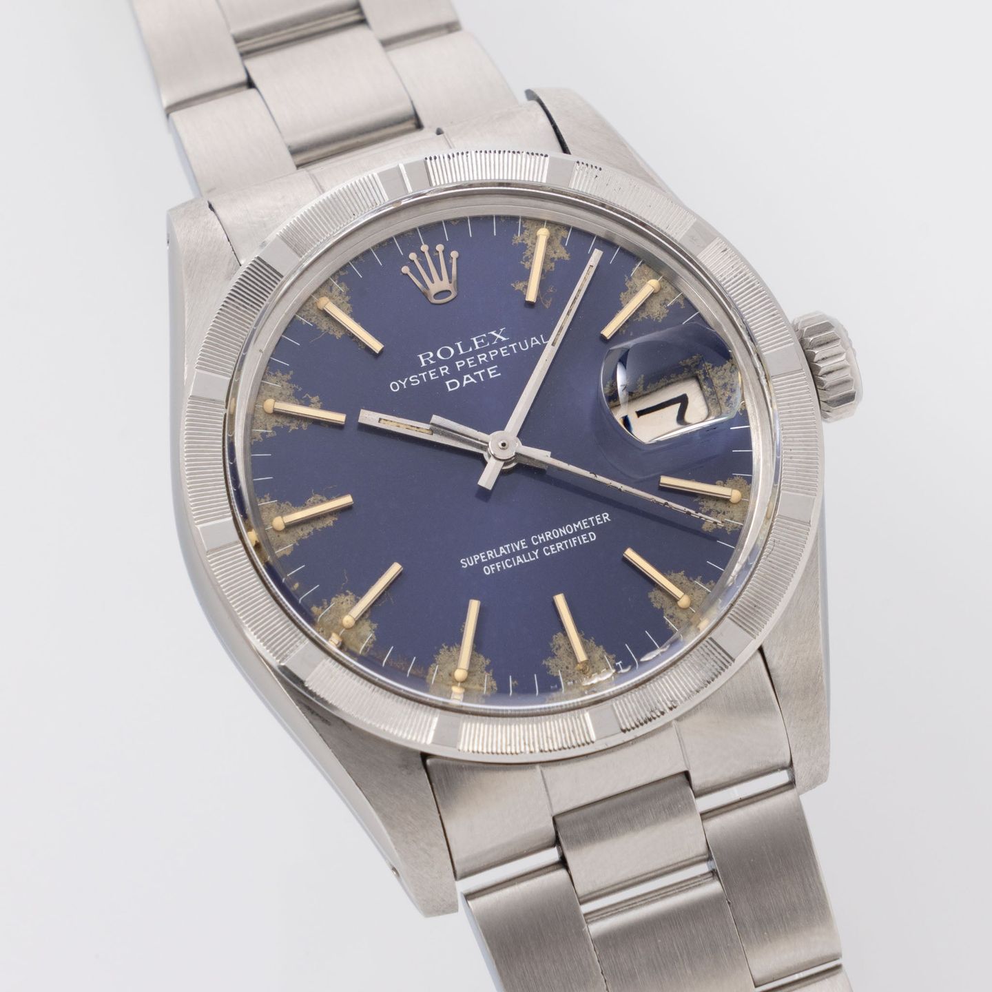Rolex Oyster Perpetual Date 1501 (1979) - Blue dial 34 mm Steel case (5/8)