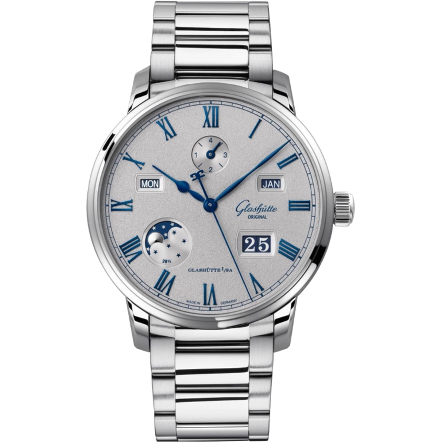 Glashütte Original Senator Excellence 1-36-12-03-02-71 (2026) - Grijs wijzerplaat 42mm Staal (1/1)