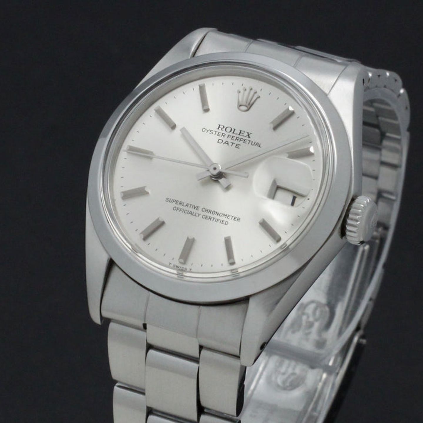 Rolex Oyster Perpetual Date 1500 (1971) - Silver dial 34 mm Steel case (6/7)
