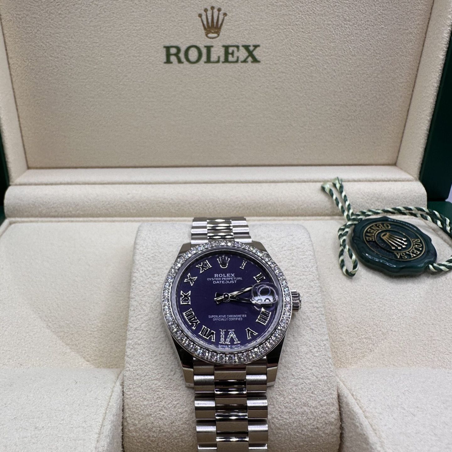 Rolex Datejust 31 278289RBR (2022) - Paars wijzerplaat 31mm Witgoud (3/5)