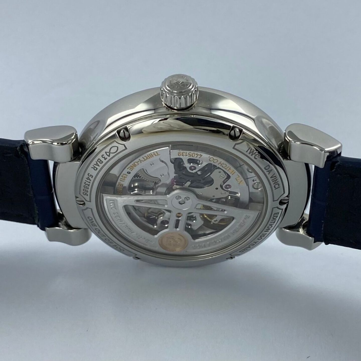 IWC Da Vinci Automatic IW358102 (Onbekend (willekeurig serienummer)) - Blauw wijzerplaat 40mm Staal (7/8)