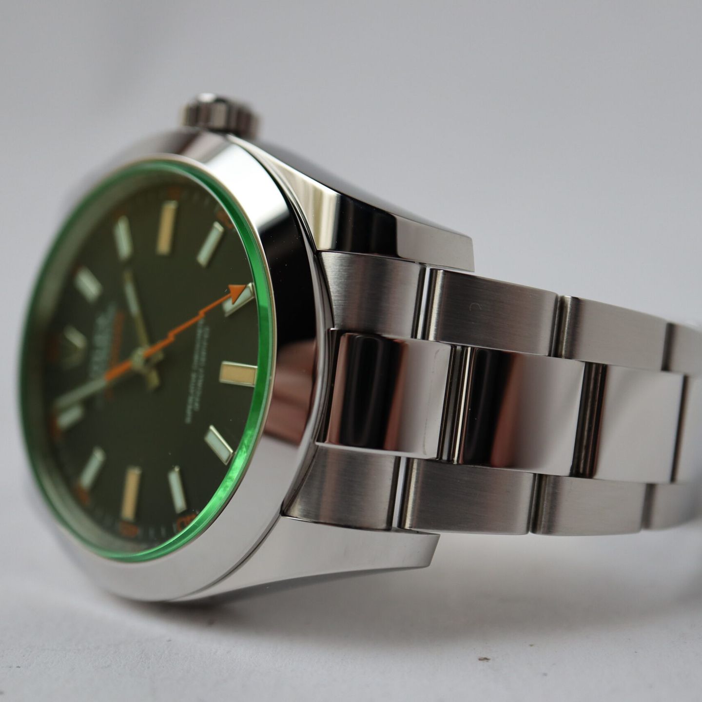 Rolex Milgauss 116400GV (2020) - 40mm Staal (3/8)