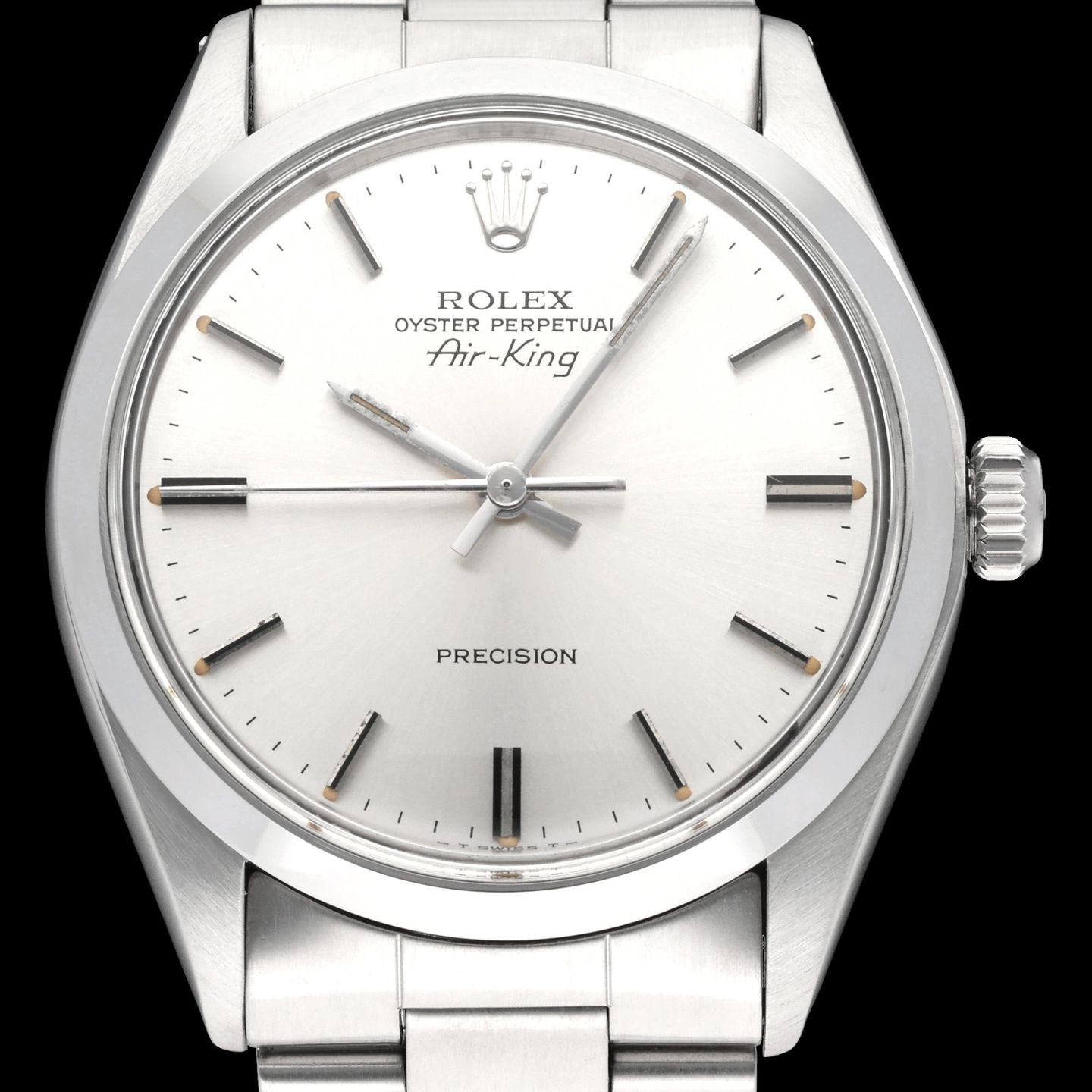 Rolex Air-King 5500 (1978) - Silver dial 34 mm Steel case (1/7)