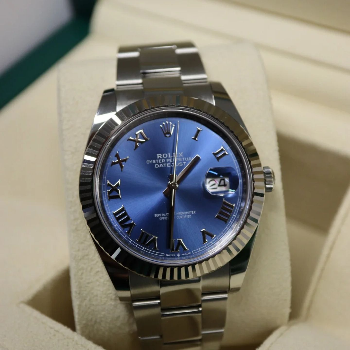 Rolex Datejust 41 126334 (2023) - Blue dial 41 mm Steel case (1/7)