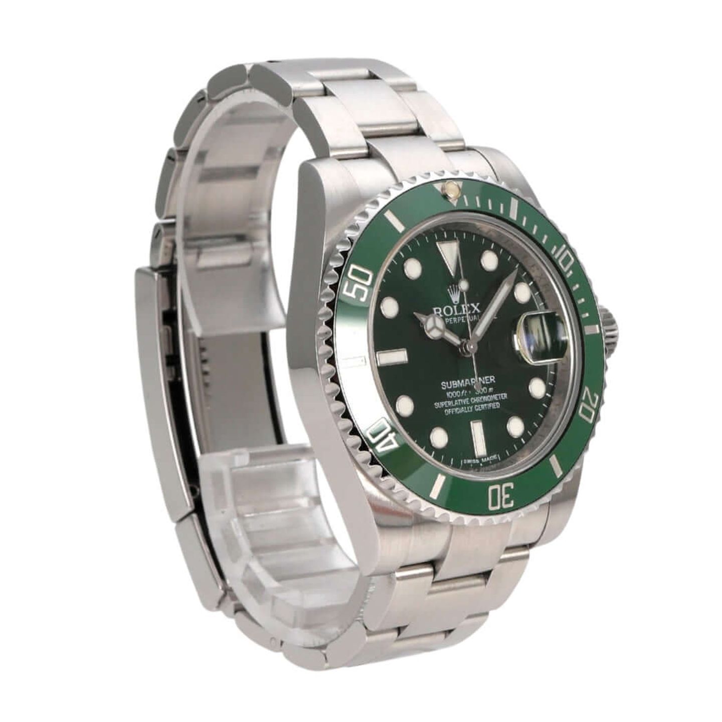 Rolex Submariner Date 116610LV (2015) - Groen wijzerplaat 40mm Staal (4/8)