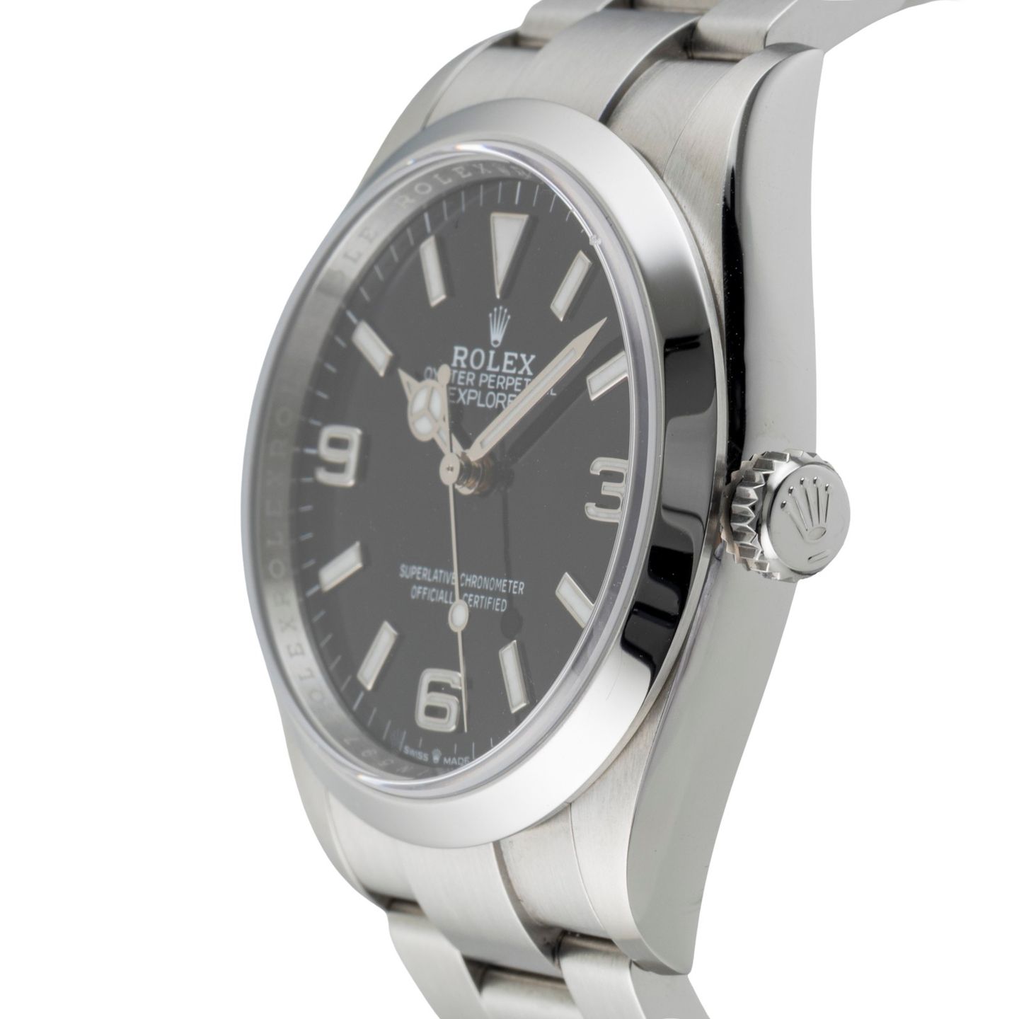 Rolex Explorer 124270 (Unknown (random serial)) - Black dial 36 mm Steel case (6/8)