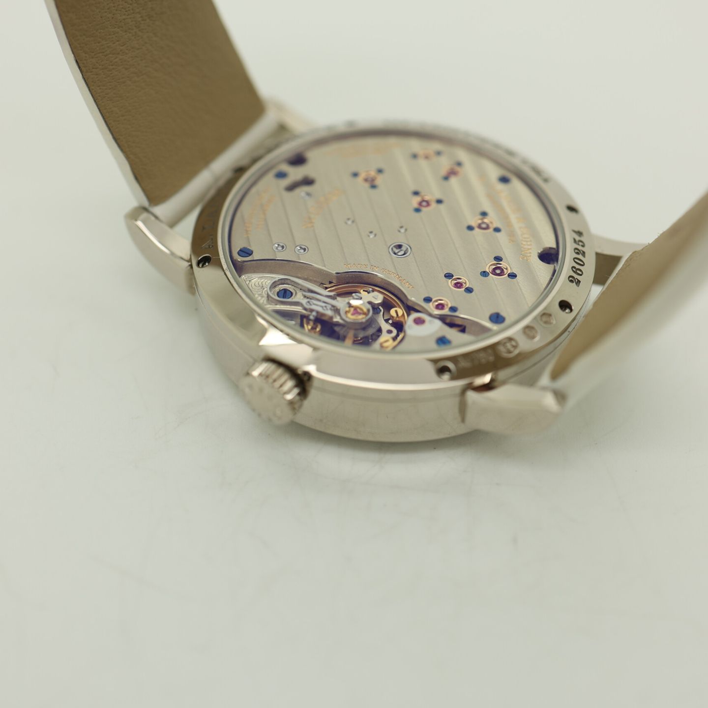 A. Lange & Söhne Little Lange 1 182.086 (2023) - Blauw wijzerplaat 37mm Witgoud (8/8)