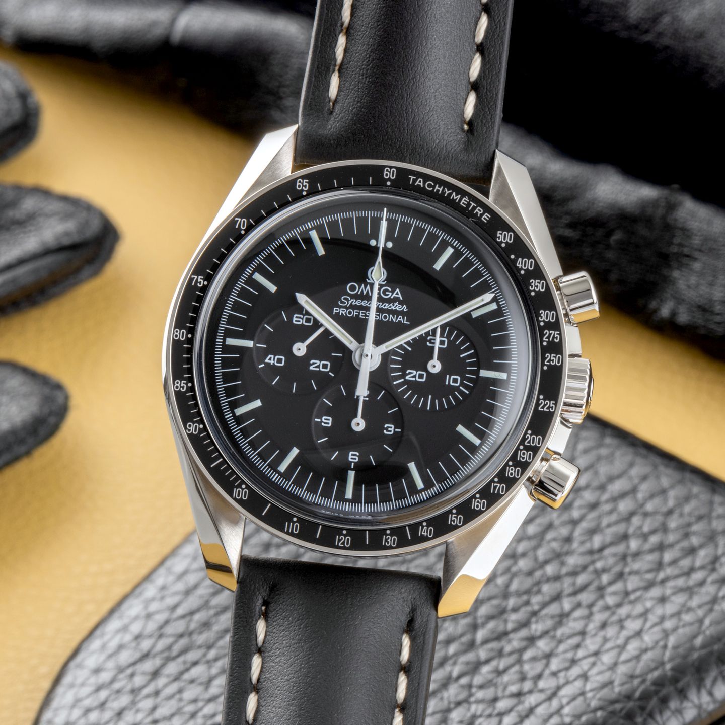 Omega Speedmaster Professional Moonwatch 311.30.42.30.01.005 (Onbekend (willekeurig serienummer)) - Zwart wijzerplaat 42mm Staal (3/8)