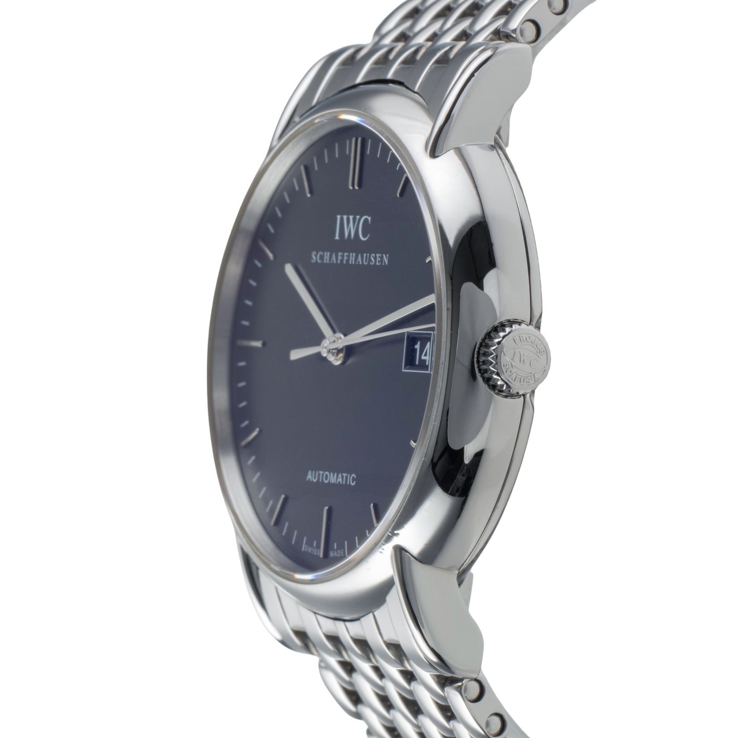 IWC Portofino Automatic IW353306 (Onbekend (willekeurig serienummer)) - Zwart wijzerplaat 38mm Staal (6/8)