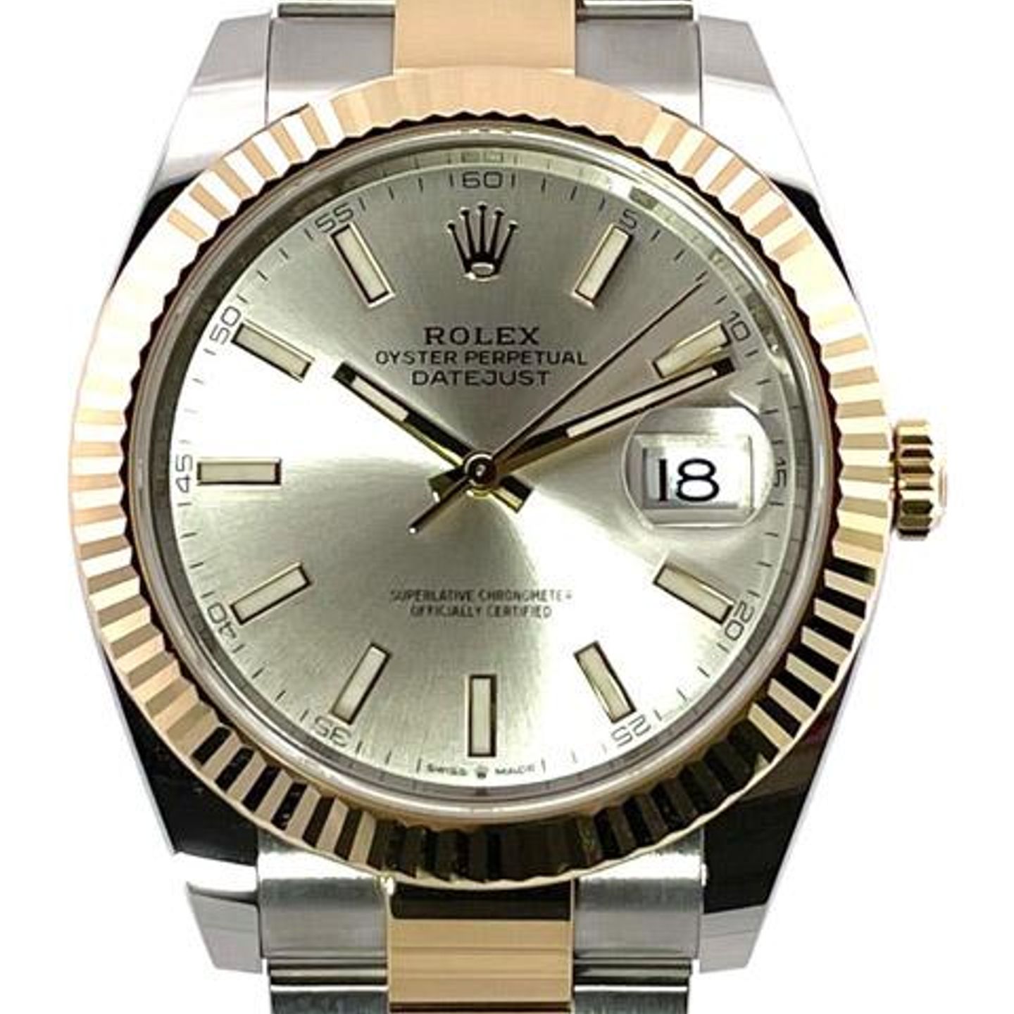 Rolex Datejust 41 126333 (2023) - Silver dial 41 mm Gold/Steel case (1/8)