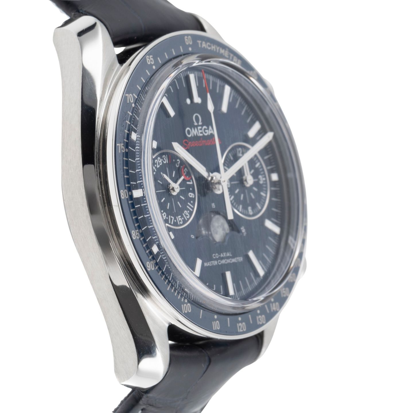 Omega Speedmaster Moonphase 304.33.44.52.03.001 (Unknown (random serial)) - Blue dial 44 mm Steel case (7/8)