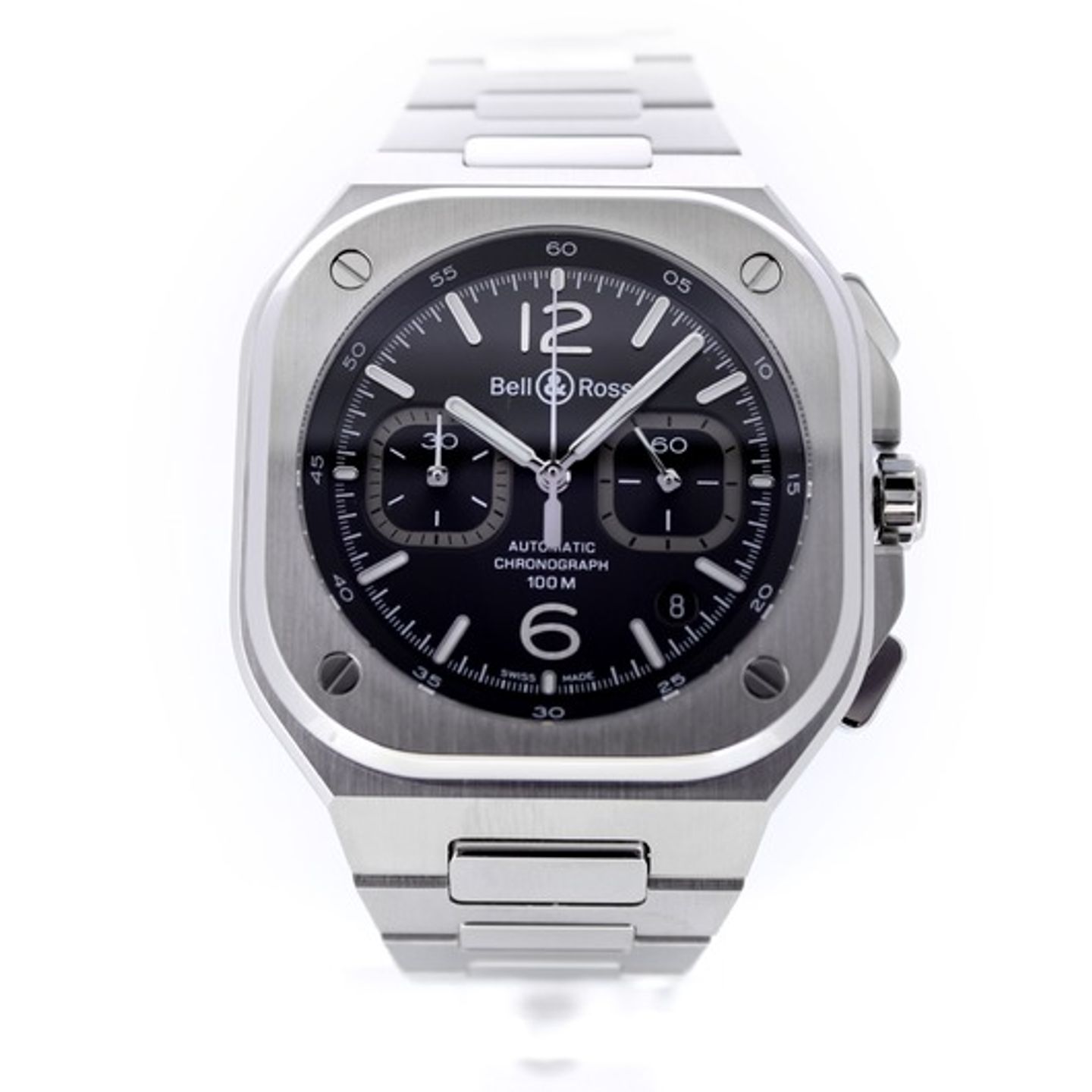 Bell & Ross BR 05 BR05C-BL-ST/SST (2023) - Zwart wijzerplaat 42mm Staal (5/7)