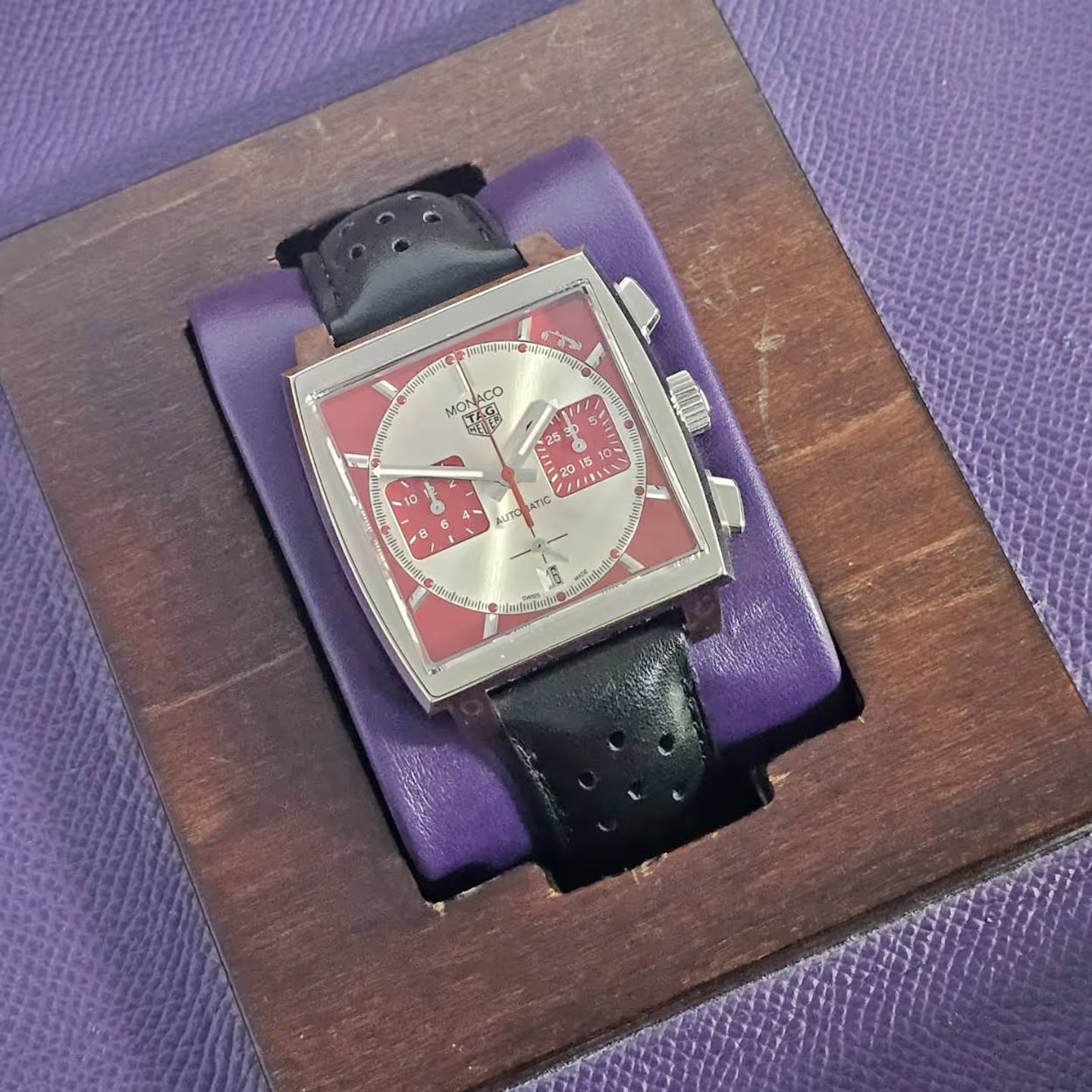 TAG Heuer Monaco CBL2114.FC6486 (2020) - Zilver wijzerplaat 39mm Staal (1/4)