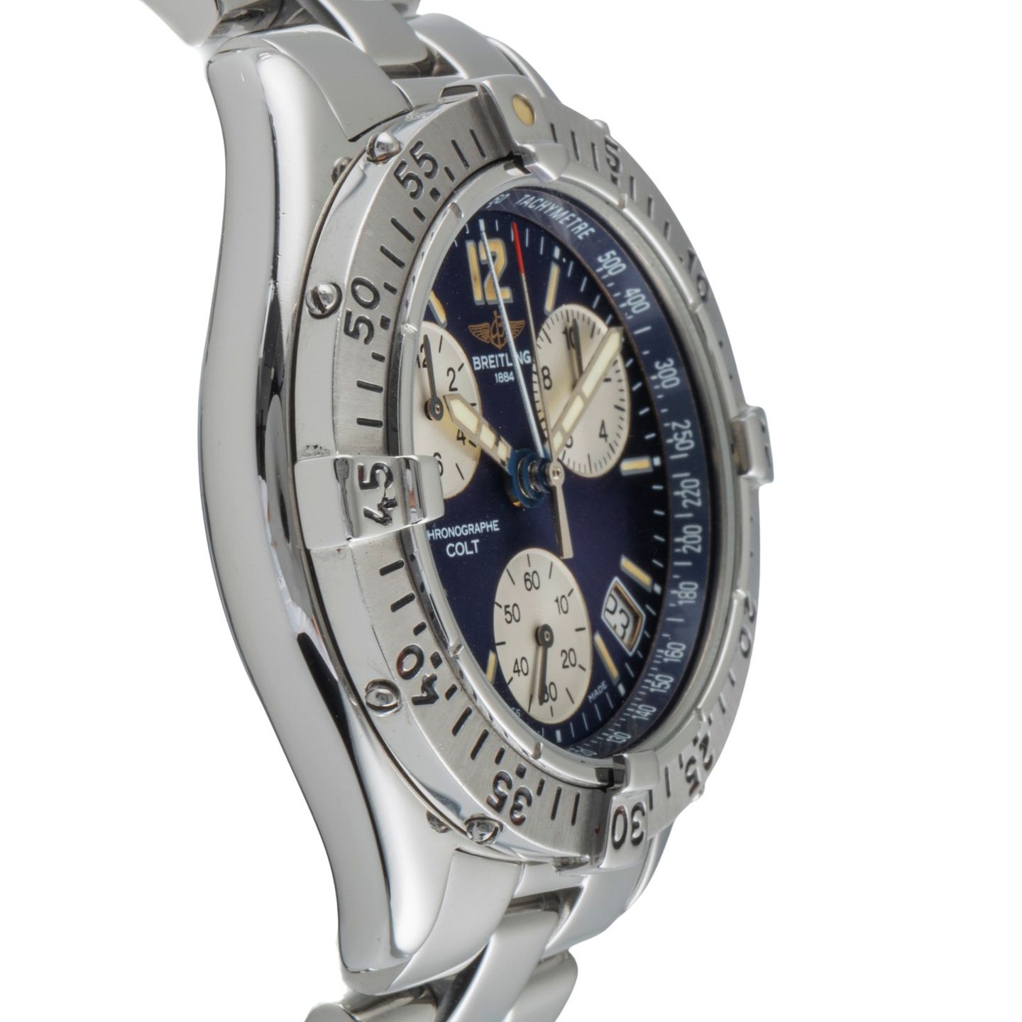 Breitling Colt Chronograph A53035 (1996) - 38 mm Steel case (7/8)