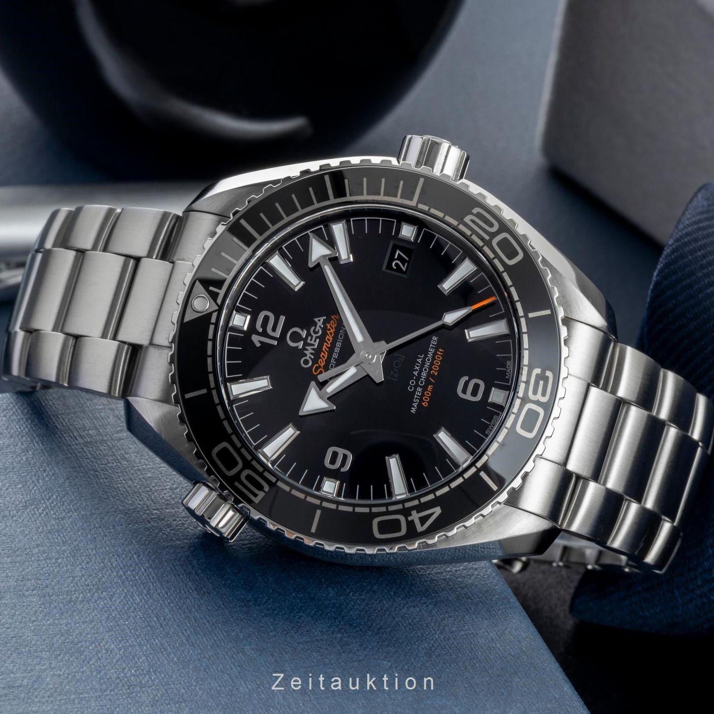 Omega Seamaster Planet Ocean 215.30.44.21.01.001 (Onbekend (willekeurig serienummer)) - Zwart wijzerplaat 44mm Staal (2/8)